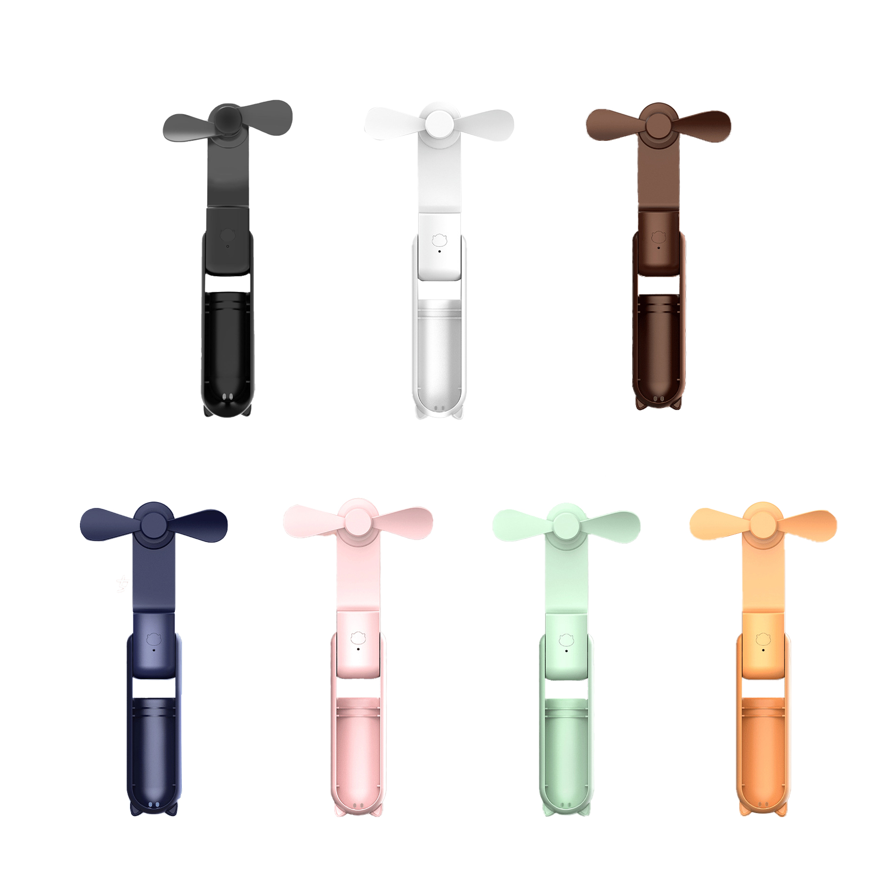 USB Rechargeable Power Bank Foldable Pocket Mini Fan - Image 3
