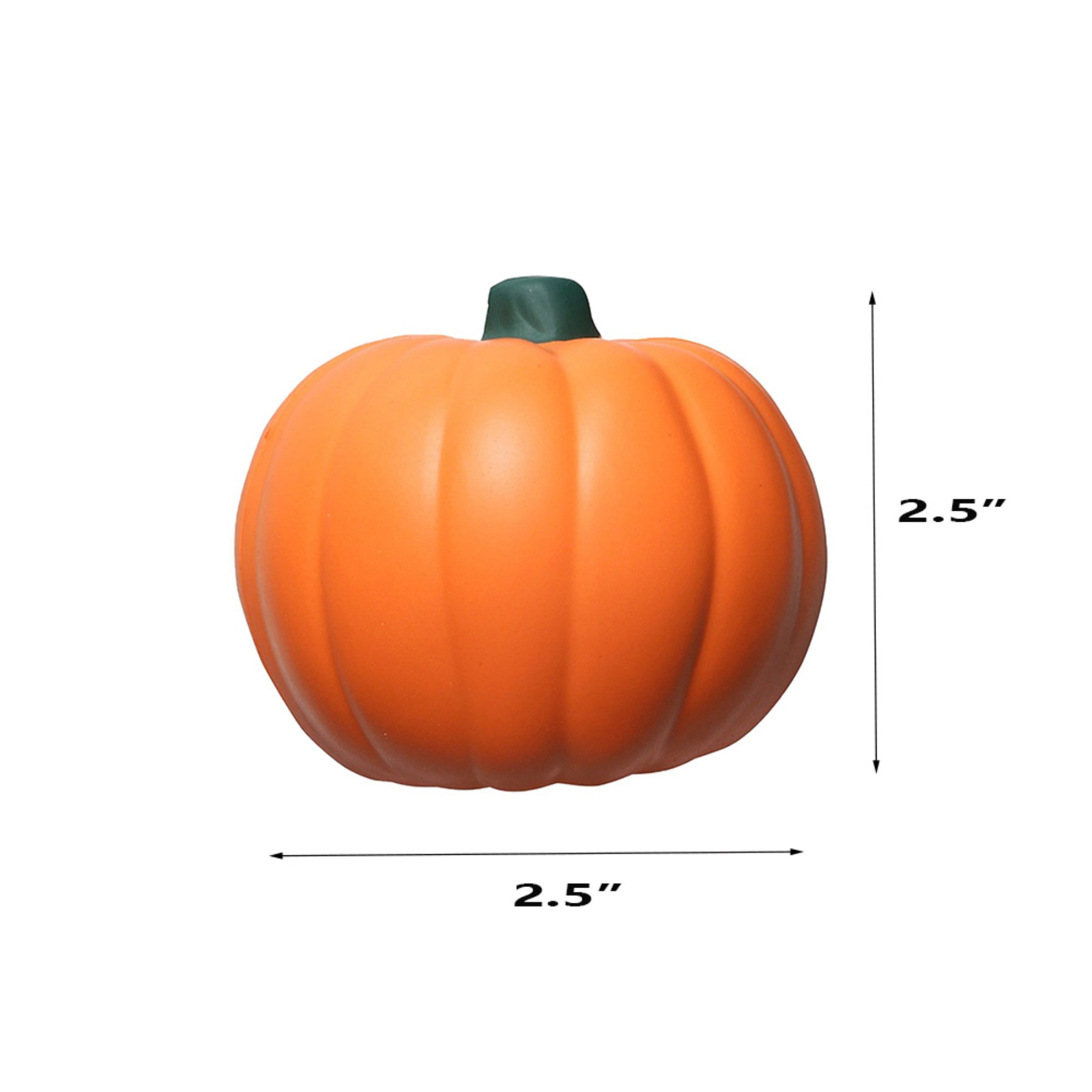 Slow Rise PU Foam Pumpkin Stress Reliever - Image 2