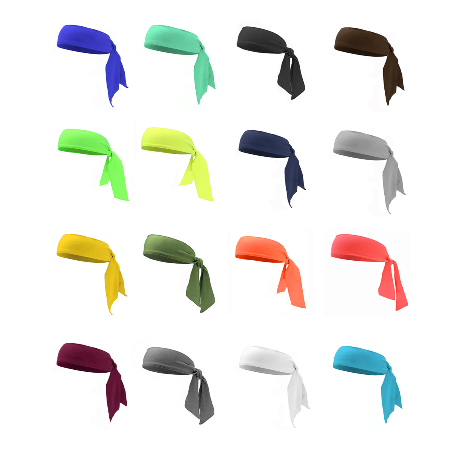 Multi-Wear Stretch Cooling Sports Headband Wrap 2 3/8" × 41 1/4" - Image 3