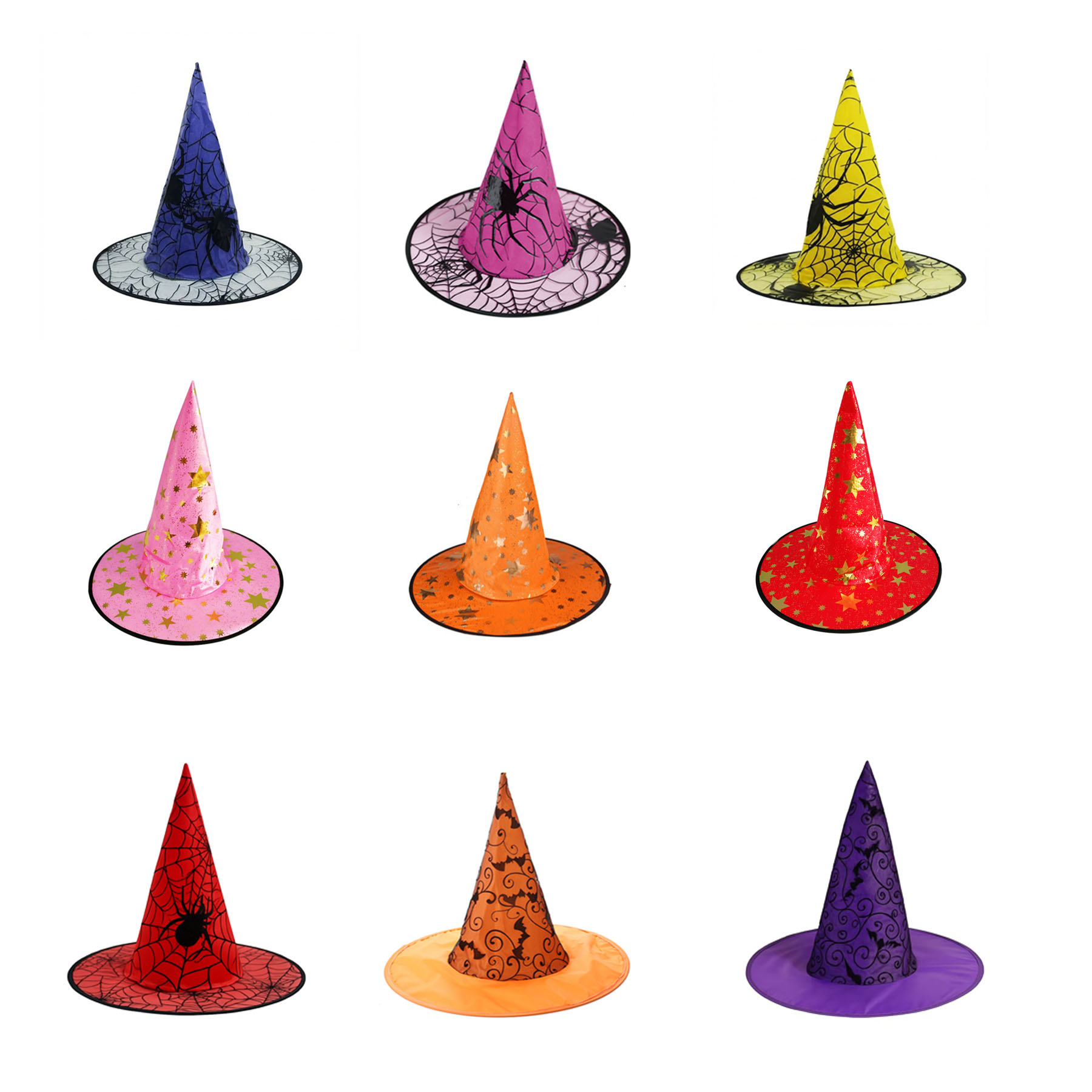 Enchanted Printed Cosplay Wizard Hat For Halloween Parties - Image 3