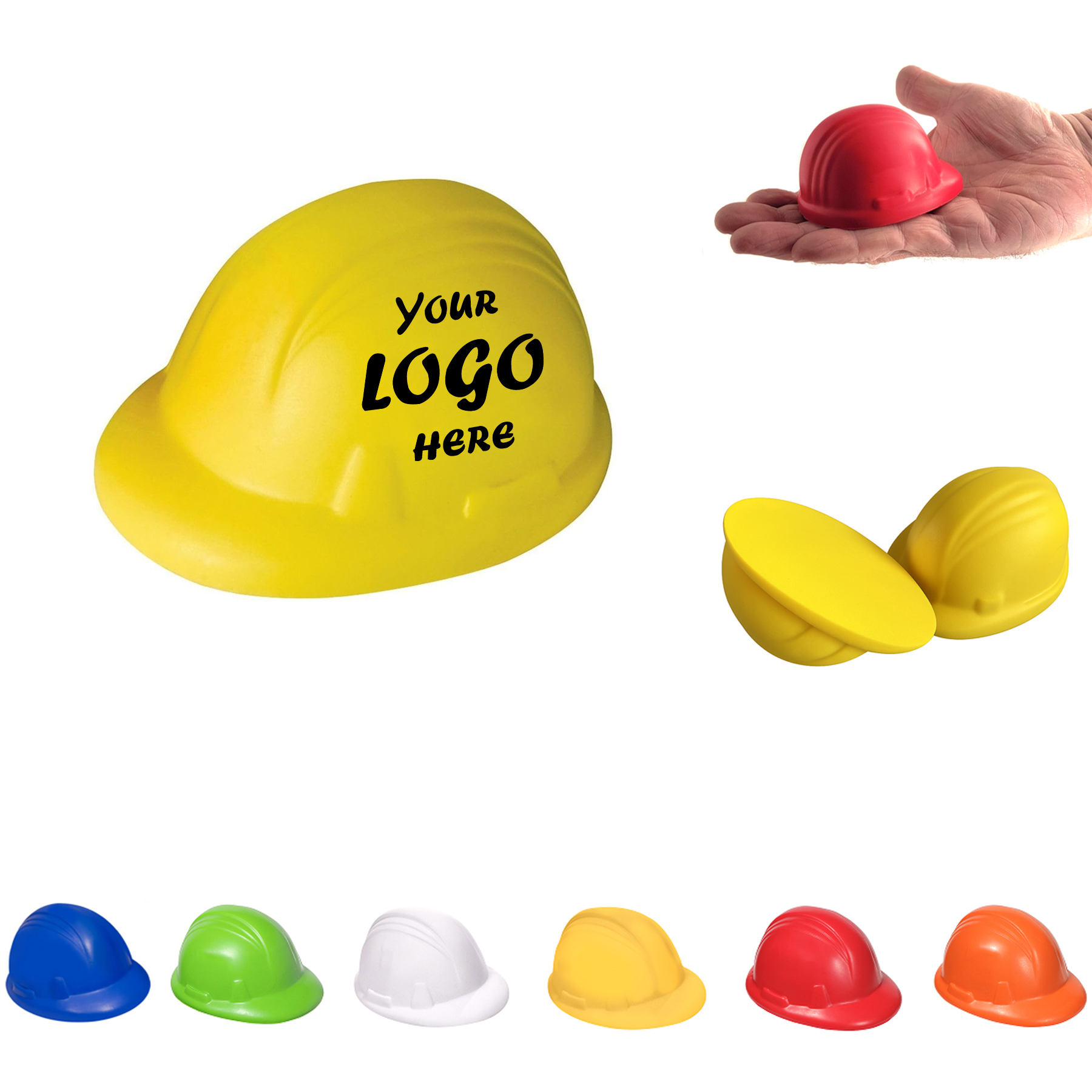 Slow Rise PU Foam Hard Hat Stress Reliever