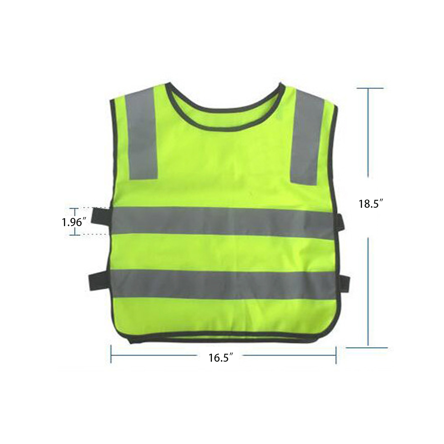 Kids Hi-Vis Reflective Safety Vest with PVC Straps - Image 2