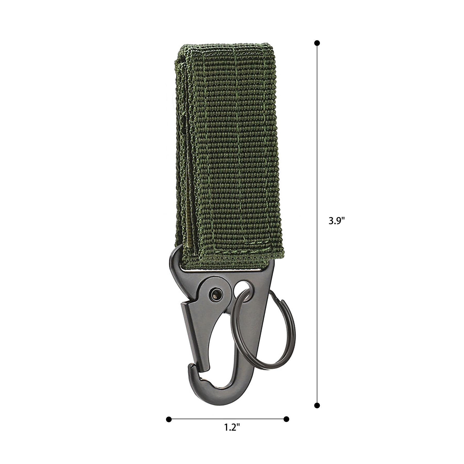 Nylon Multifunctional Tactical Carabiner Keychain - Image 2