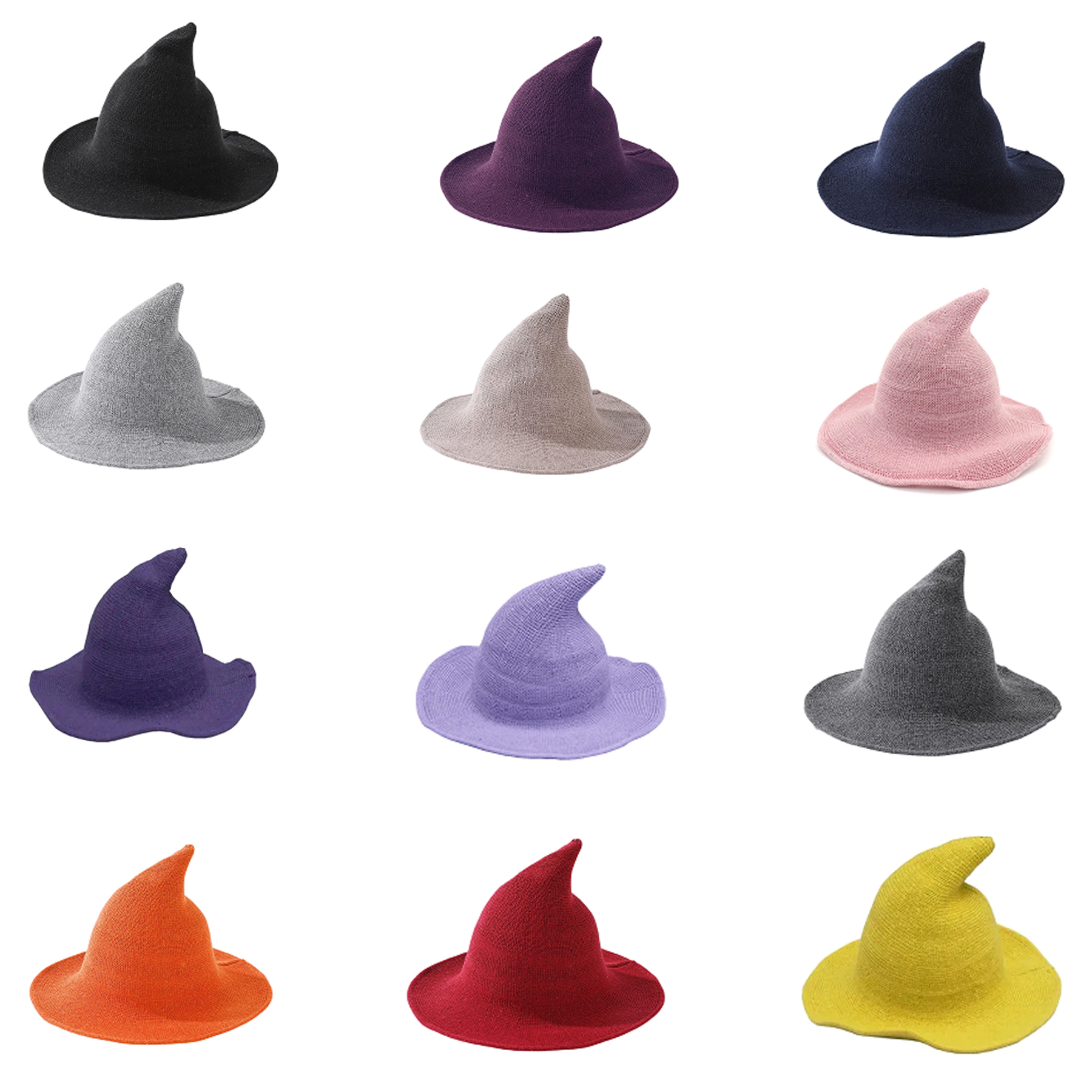 Enchanted Foldable Knit Wizard Hat For Halloween Costumes - Image 3