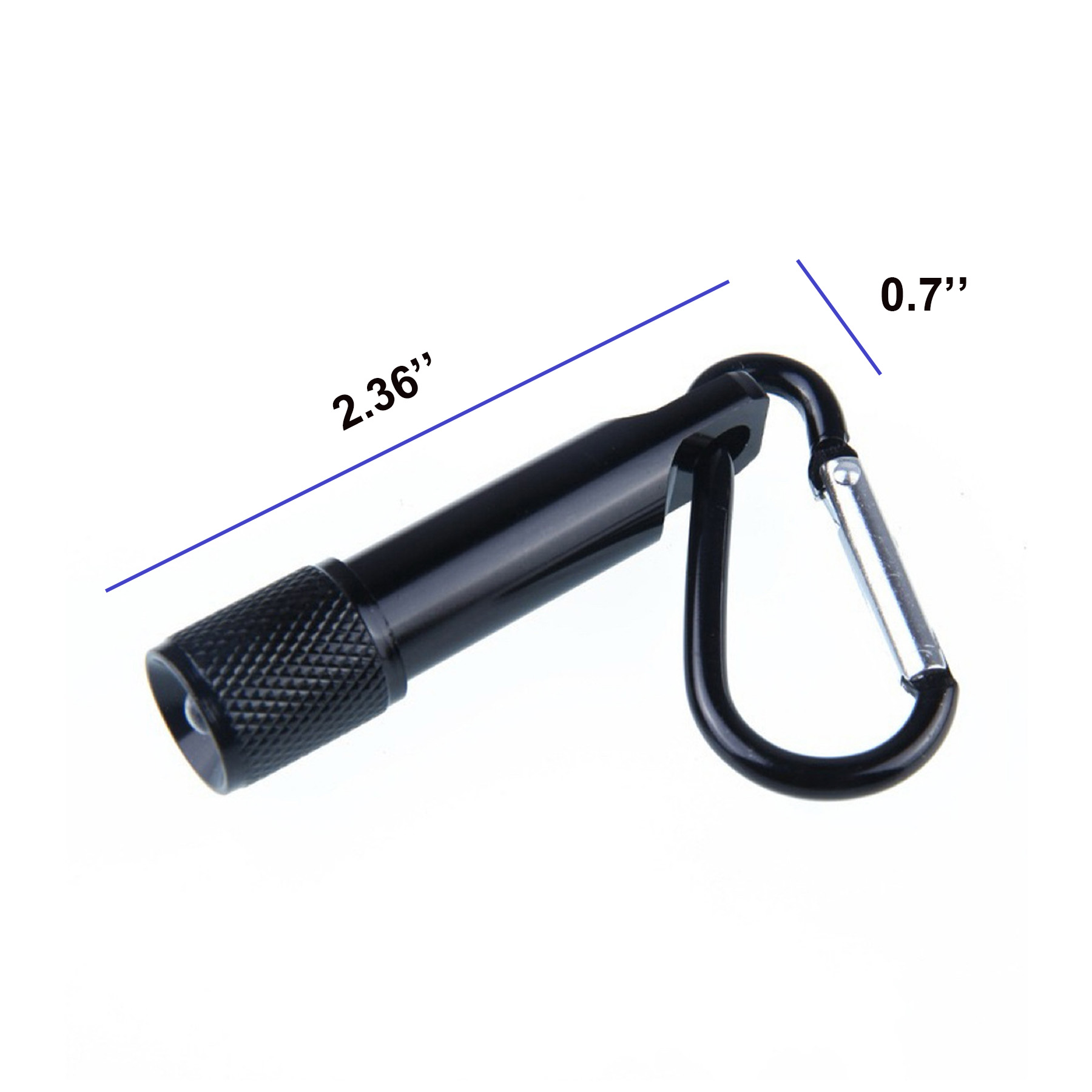 Mini Aluminum Alloy Outdoor Carabiner Flashlight - Image 2