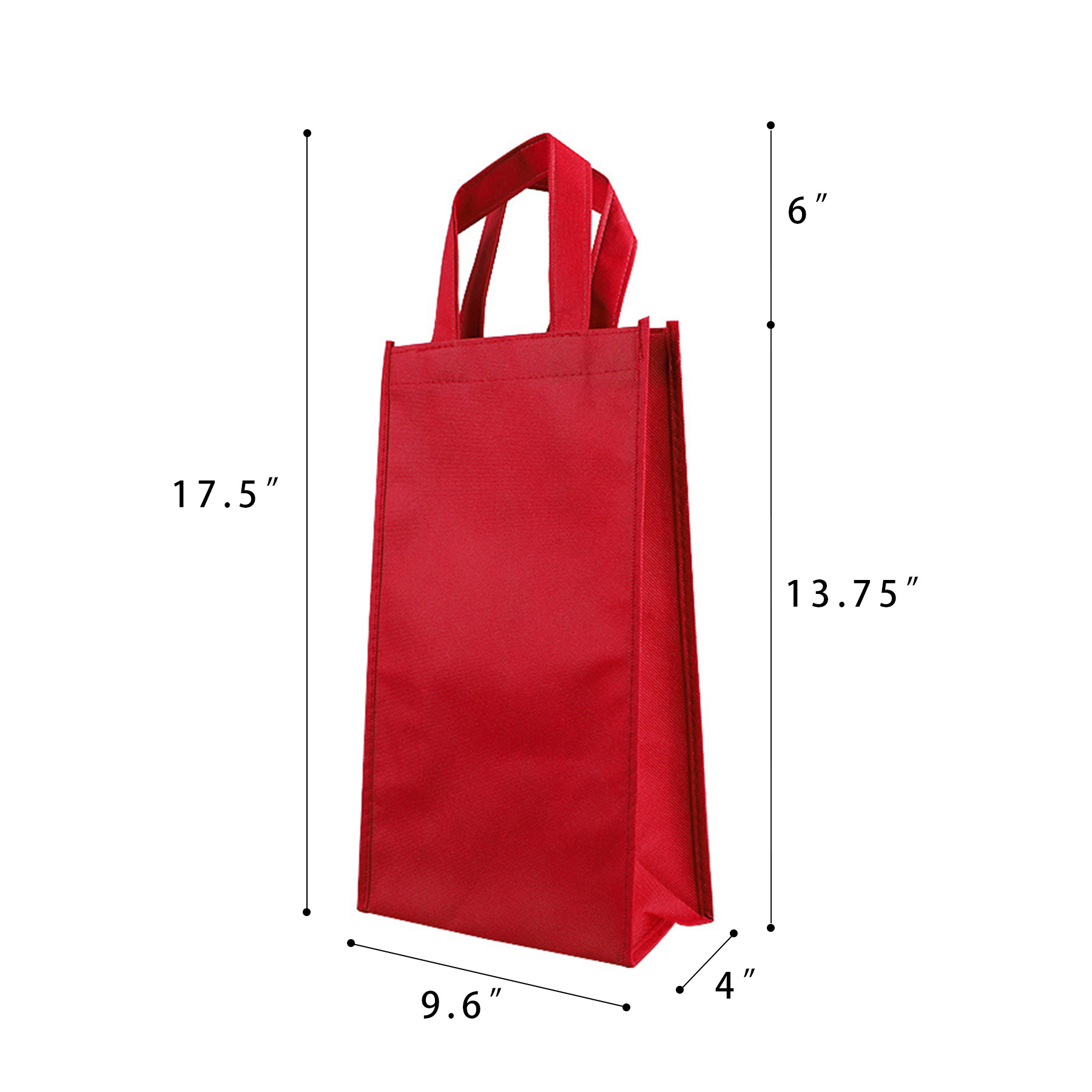 70GSM Non-Woven Gusseted Reinforced Handles Flat Bottom Tote - Image 2