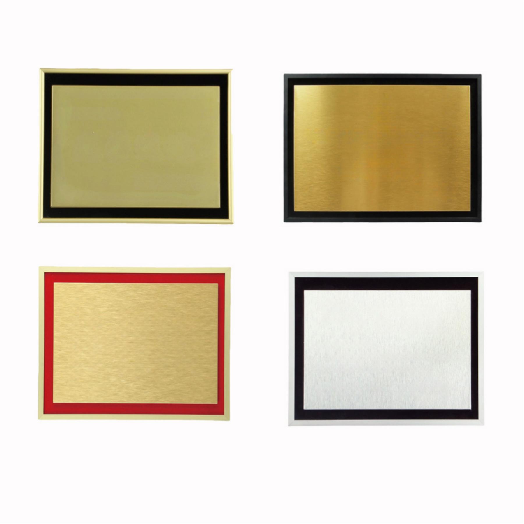 A4 Wall/Table Metal Alloy Display Plaque With Velvet Backing - Image 3
