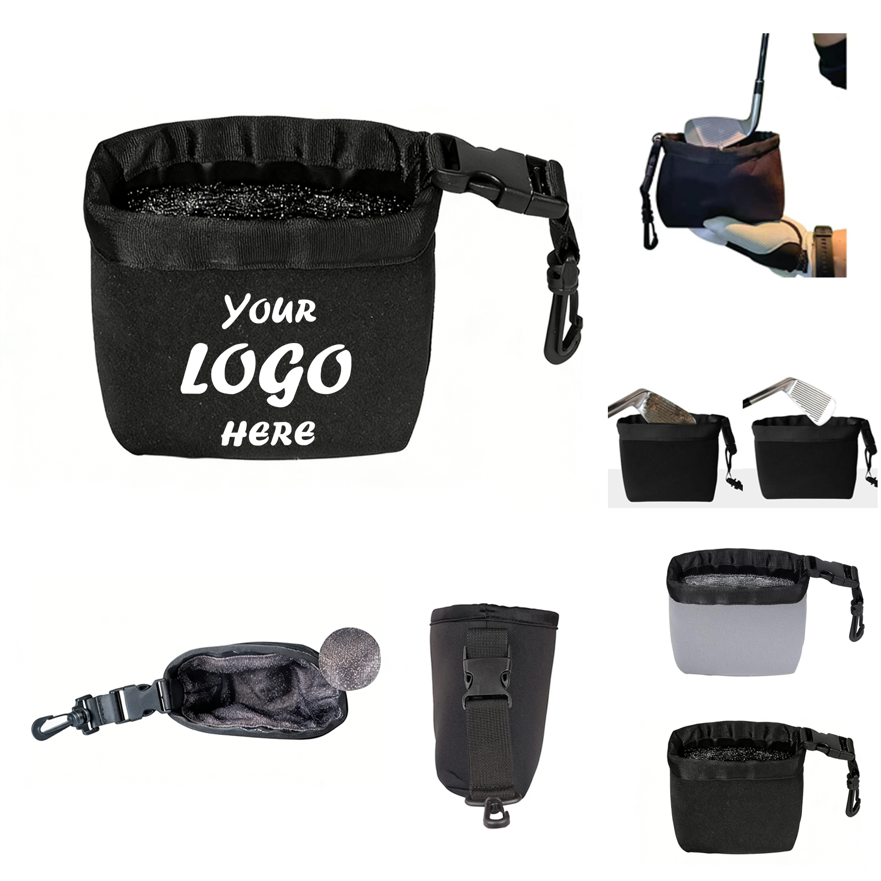 Nylon Golf Club And Ball Cleaner Scrub Bag