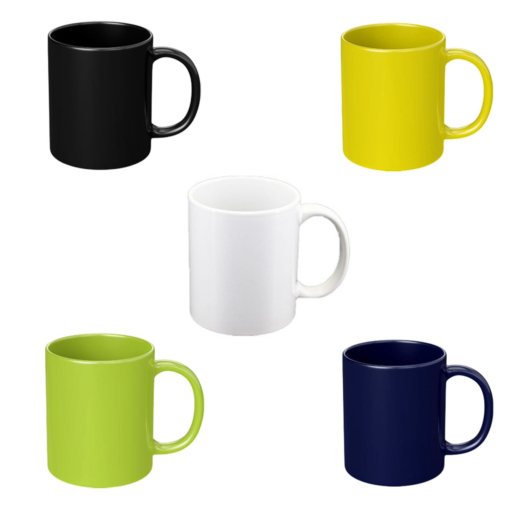 11 oz Gloss Finish C-Handle Ceramic Coffee Mug - Image 3