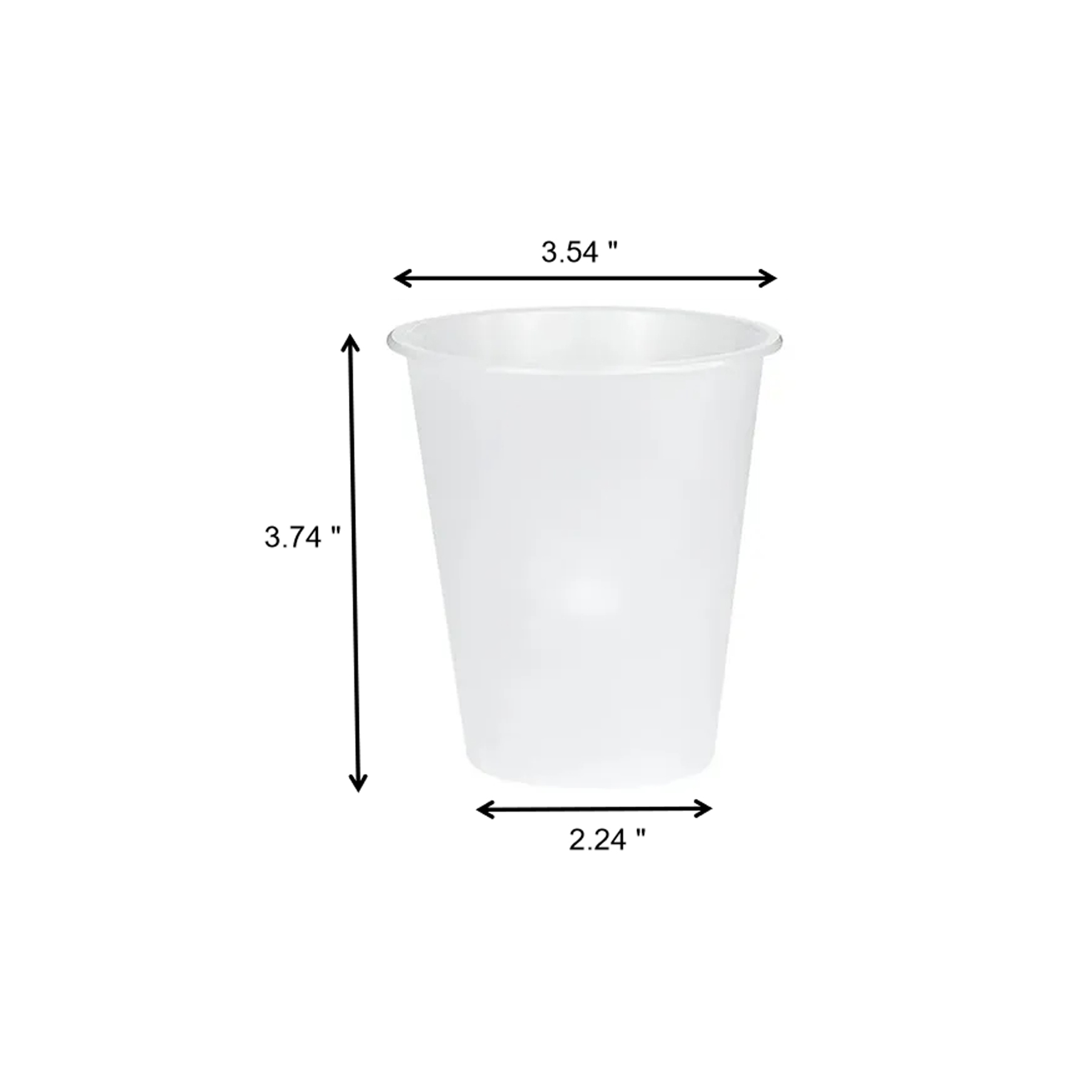 12 Oz Reusable Frosted Clear Party Cup - Image 2
