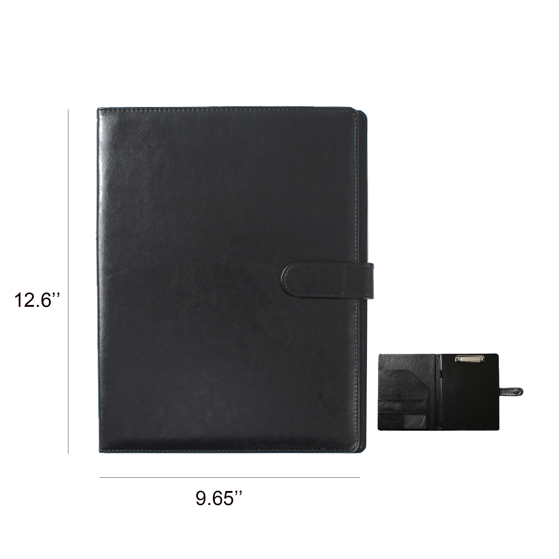13"*10" PU Leather Document Folder W/ Card Slots And Pen Loop - Image 2