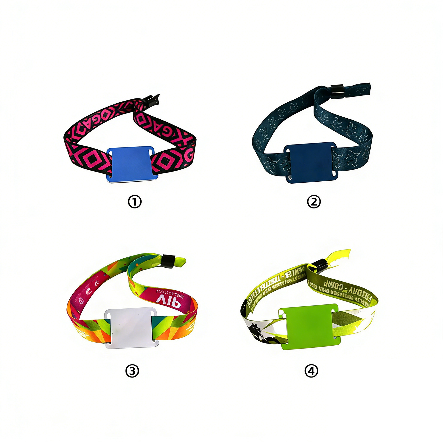 RFID Polyester Wristband With PVC NFC Card - Image 3