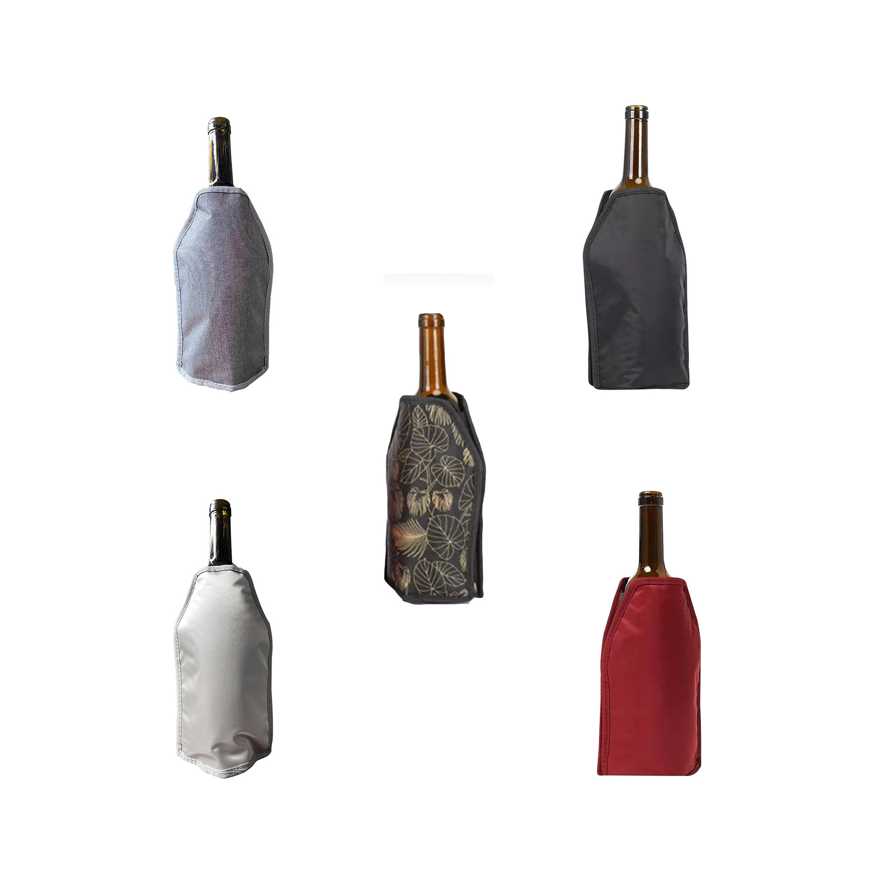 Reusable Wine Bottle Cooler Sleeve with Quick-Freeze Gel Pack - Image 3