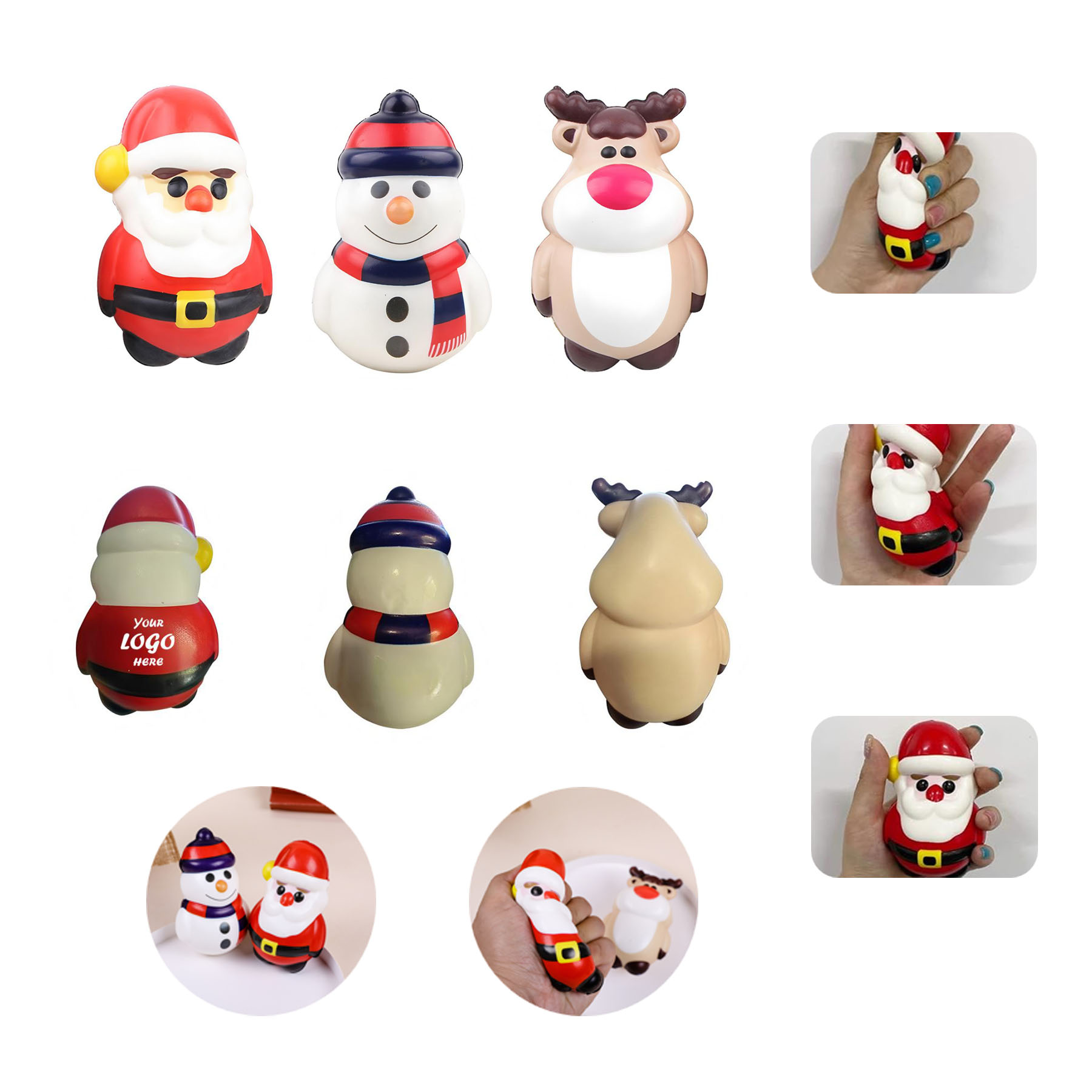 Festival Slow Rise Santa Snowman Reindeer Stress Reliever