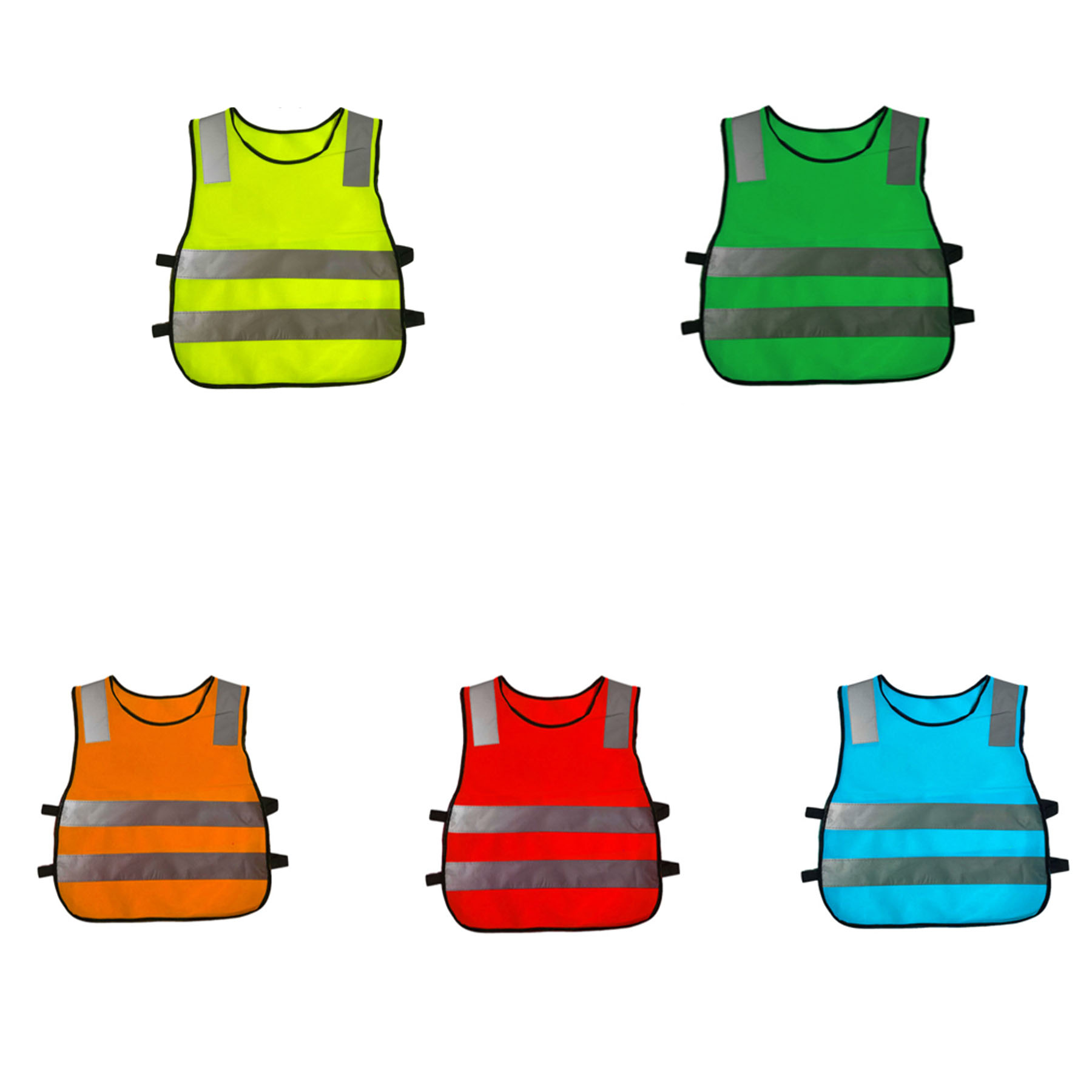 Kids Hi-Vis Reflective Safety Vest with PVC Straps - Image 3