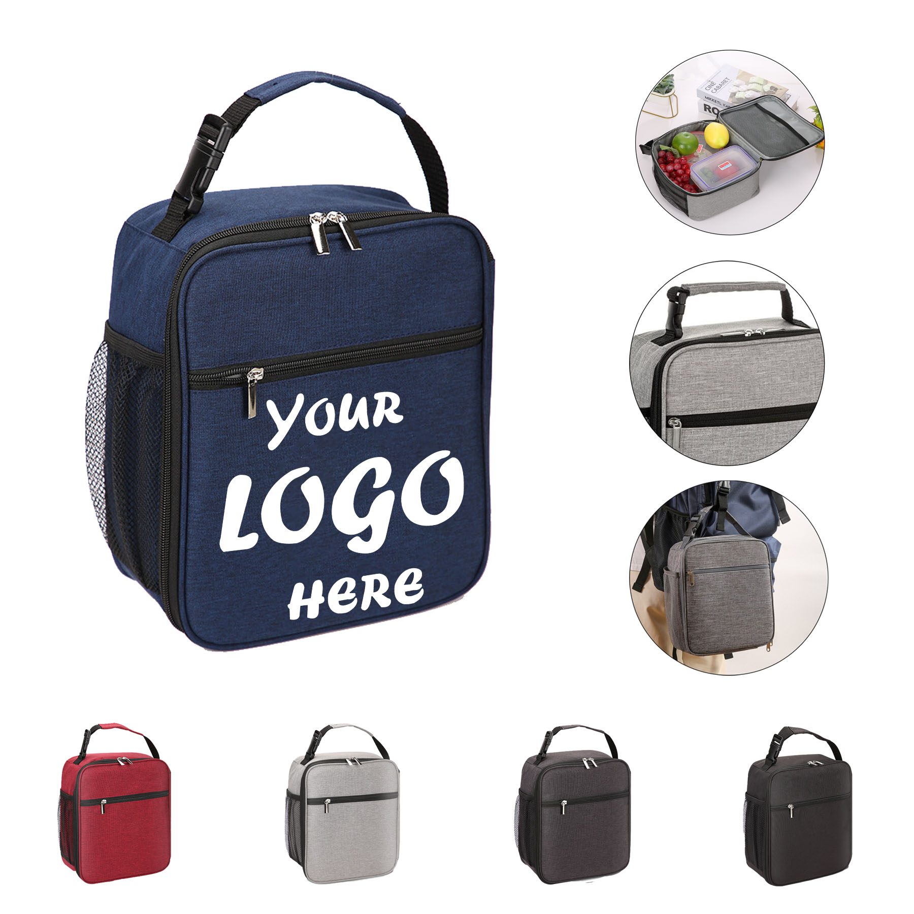 Portable Picnic Insulated Lunch Bag With Handle