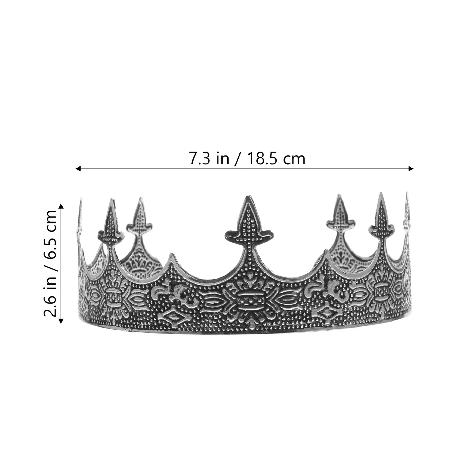 Metal Party Royal Celebration Crown For Birthday And Halloween - Image 2