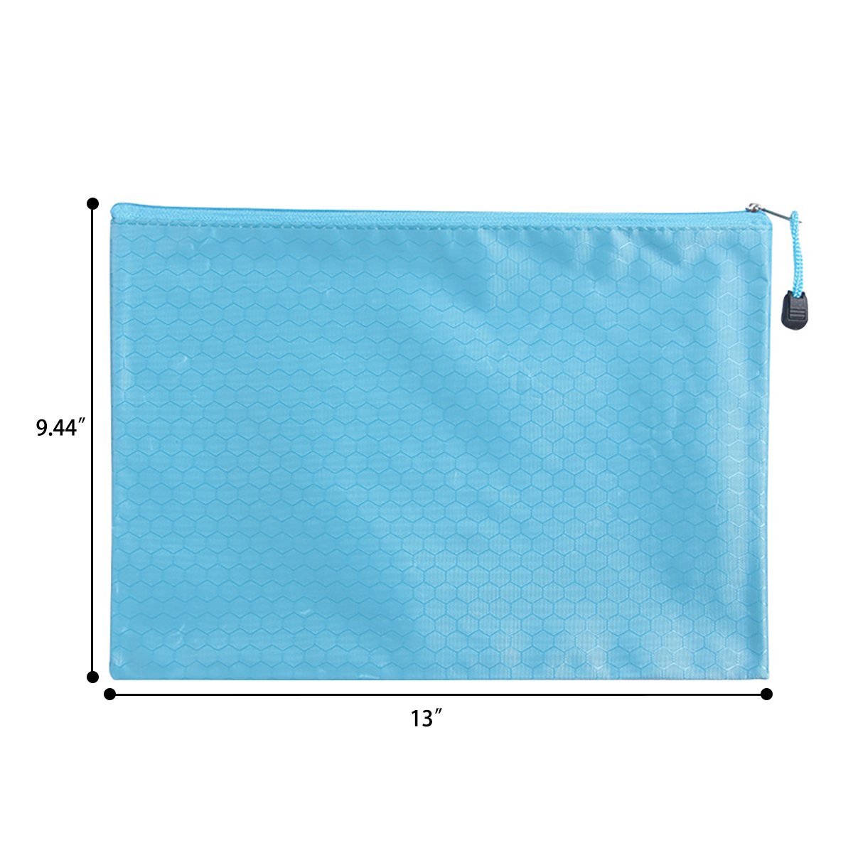 A4 Waterproof Oxford Zipper Document Pouch With Color-Trim Edge - Image 2