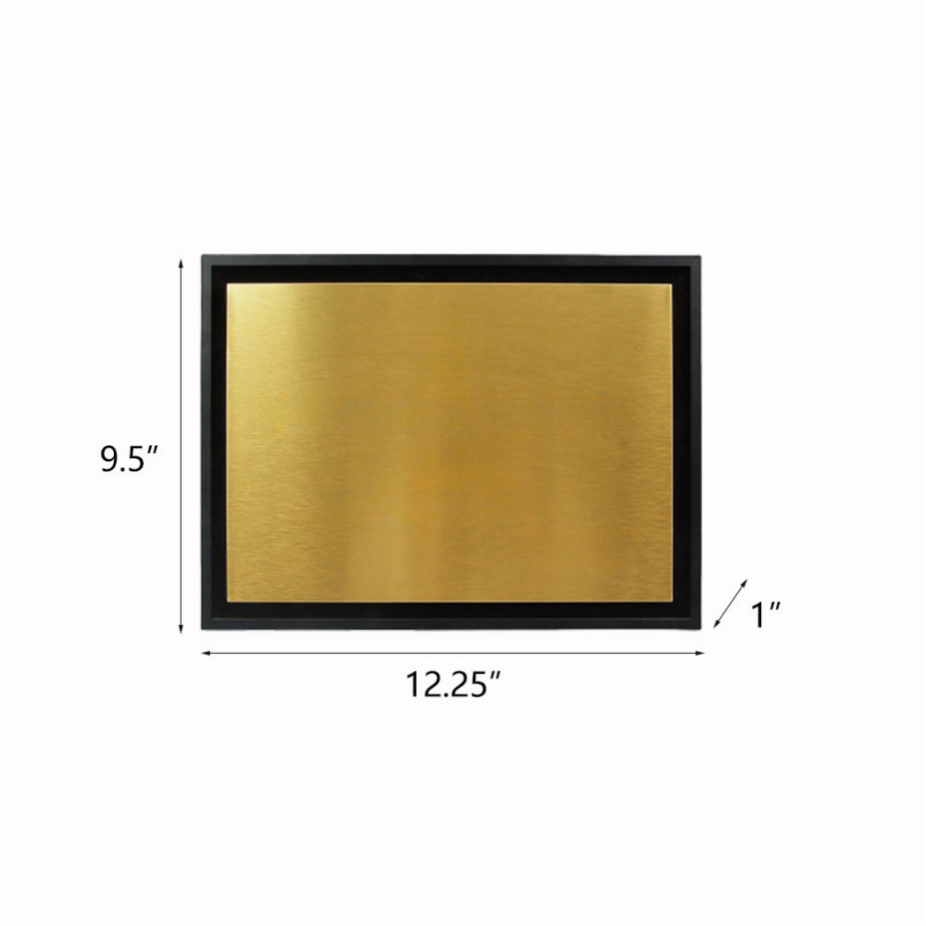 A4 Wall/Table Metal Alloy Display Plaque With Velvet Backing - Image 2