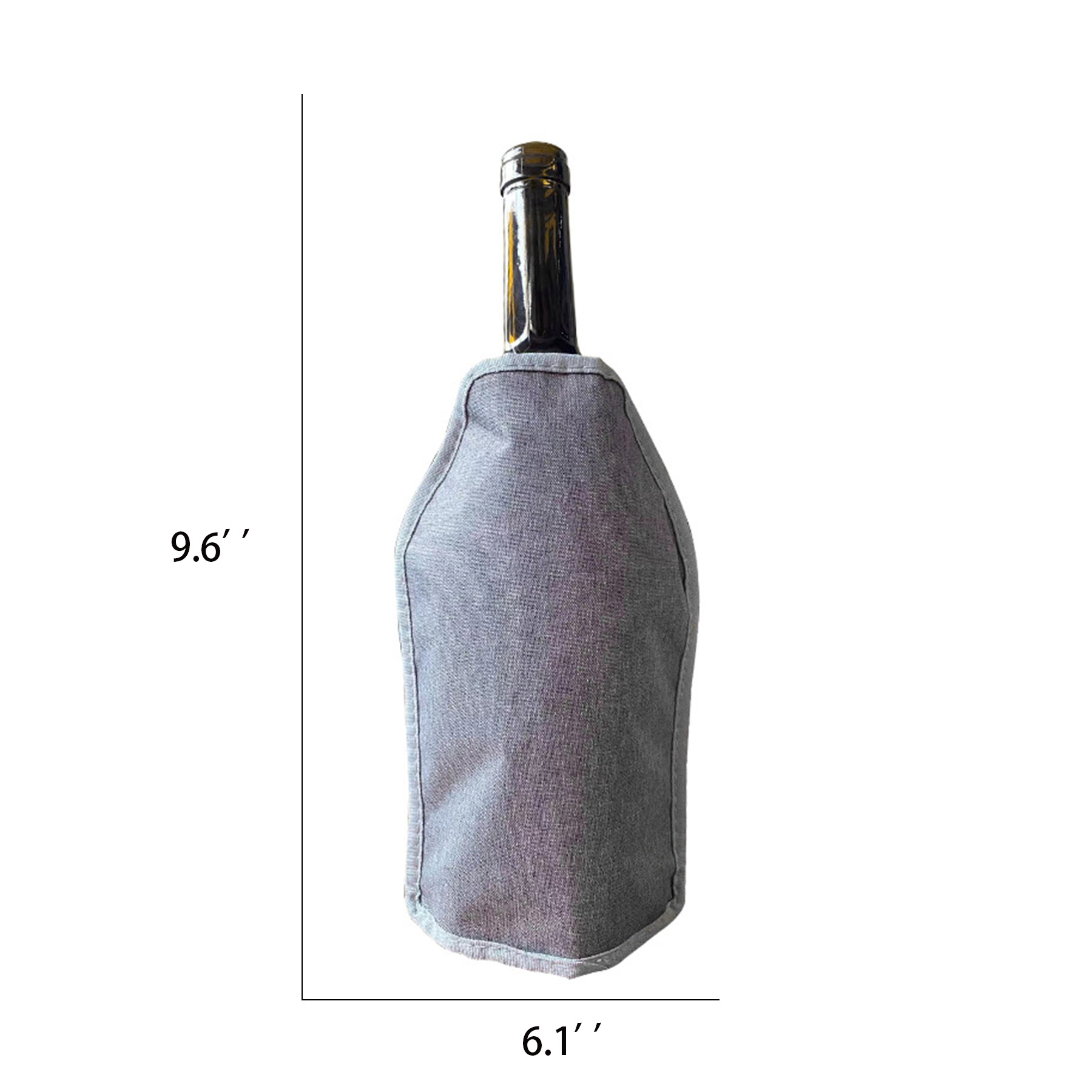 Reusable Wine Bottle Cooler Sleeve with Quick-Freeze Gel Pack - Image 2