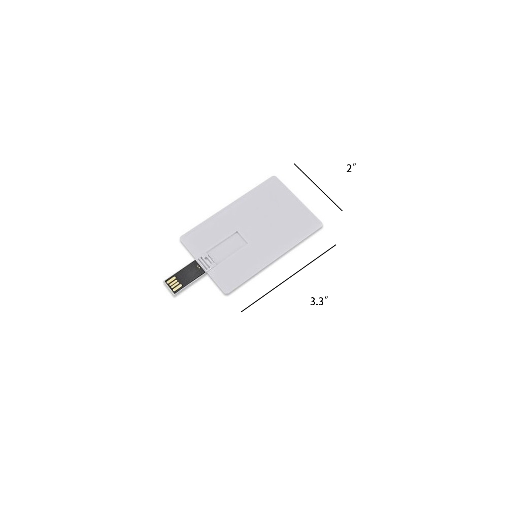 128GB Wallet-Size Credit Card USB Flash Drive - Image 2