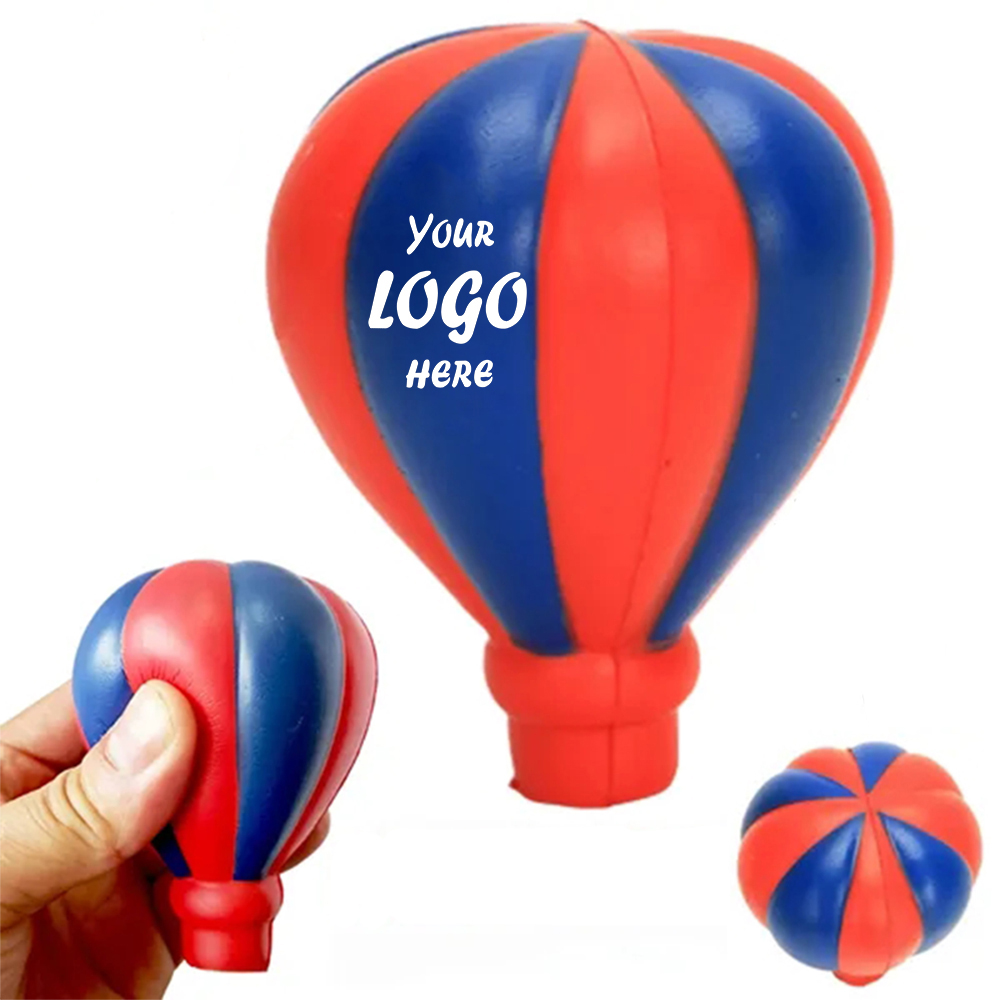 Slow Rise Hot Air Balloon Stress Reliever Soft Travel PU Foam Squeezer