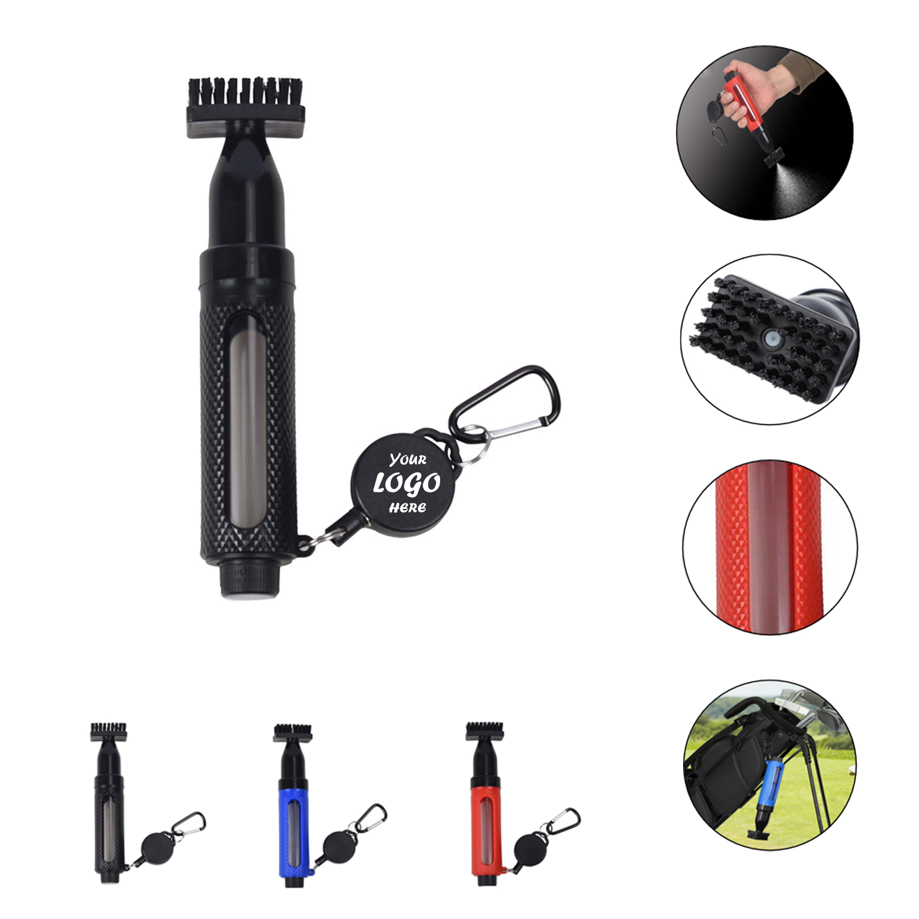 Professional Golf Club Groove Cleaning Brush Kit