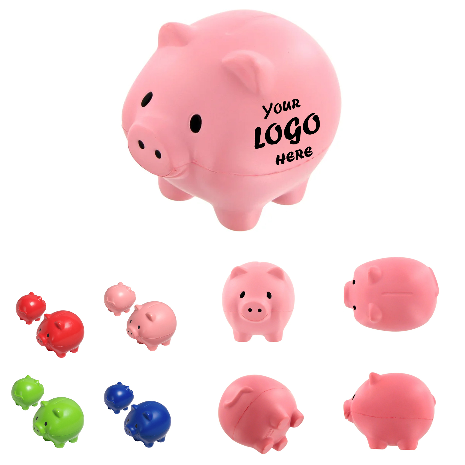Slow Rise PU Pig Shaped Stress Reliever