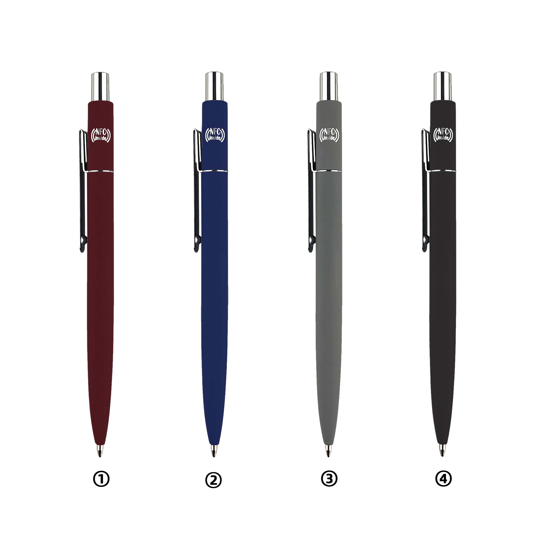 Sleek Aluminum Smart Gel Pen with Built-in NFC - Image 3