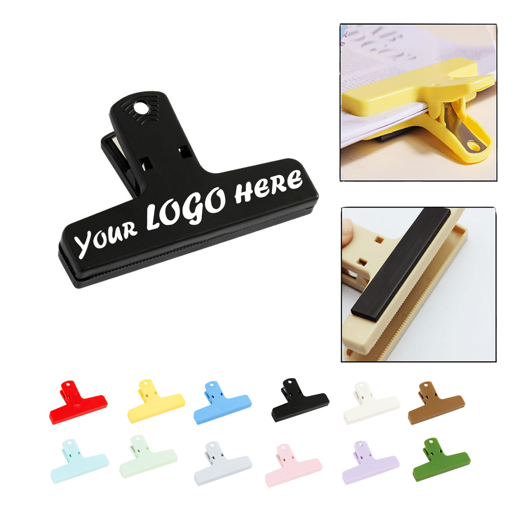 2 1/2" Magnetic ABS Bag Clip With Memo Pad