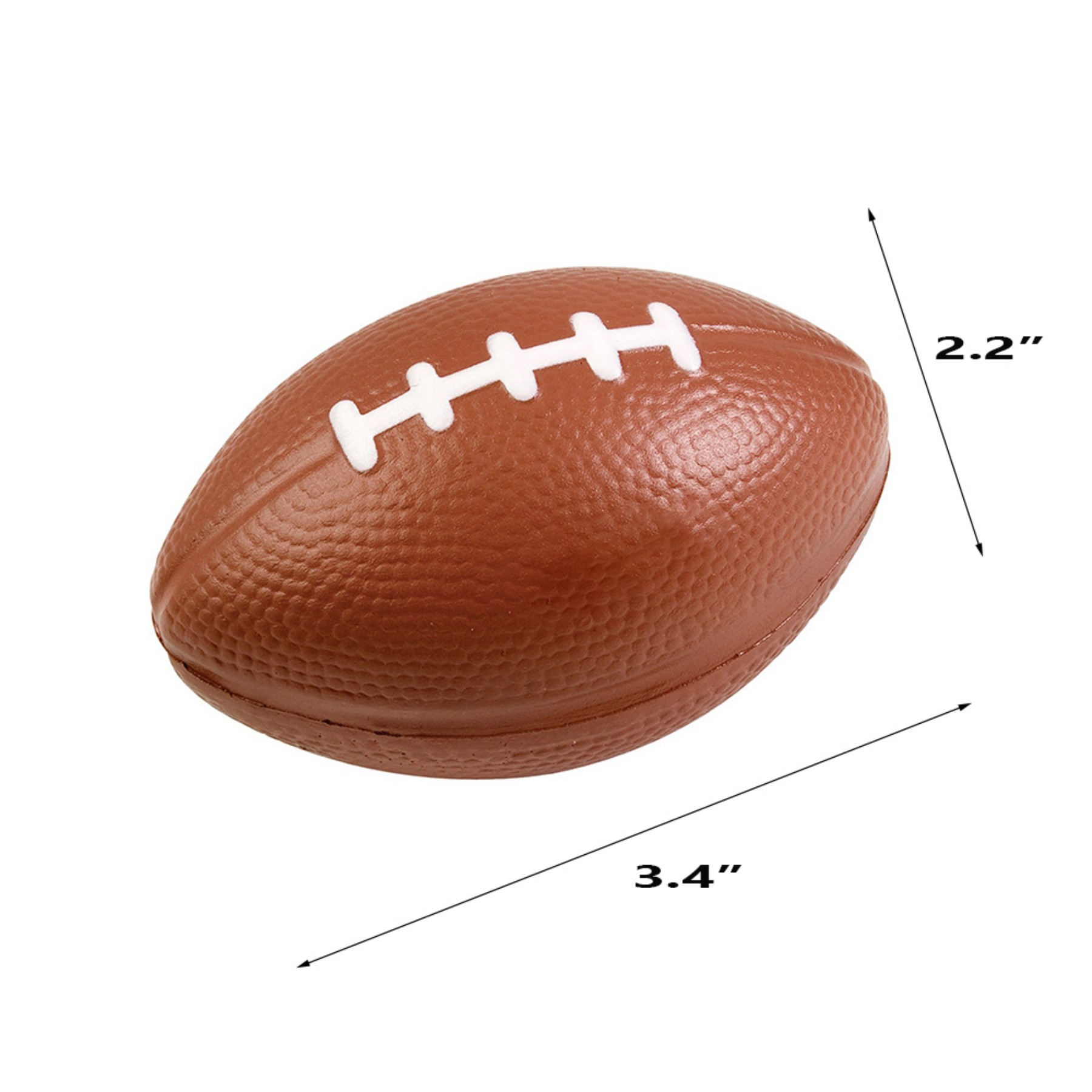 Classic PU Football Stress Reliever With Laces Look - Image 2