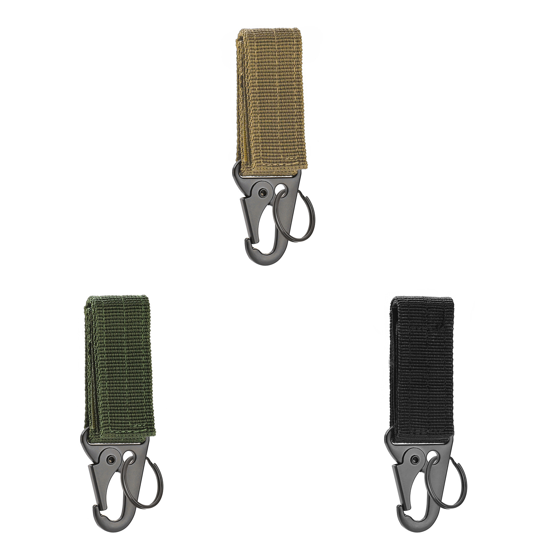 Nylon Multifunctional Tactical Carabiner Keychain - Image 3