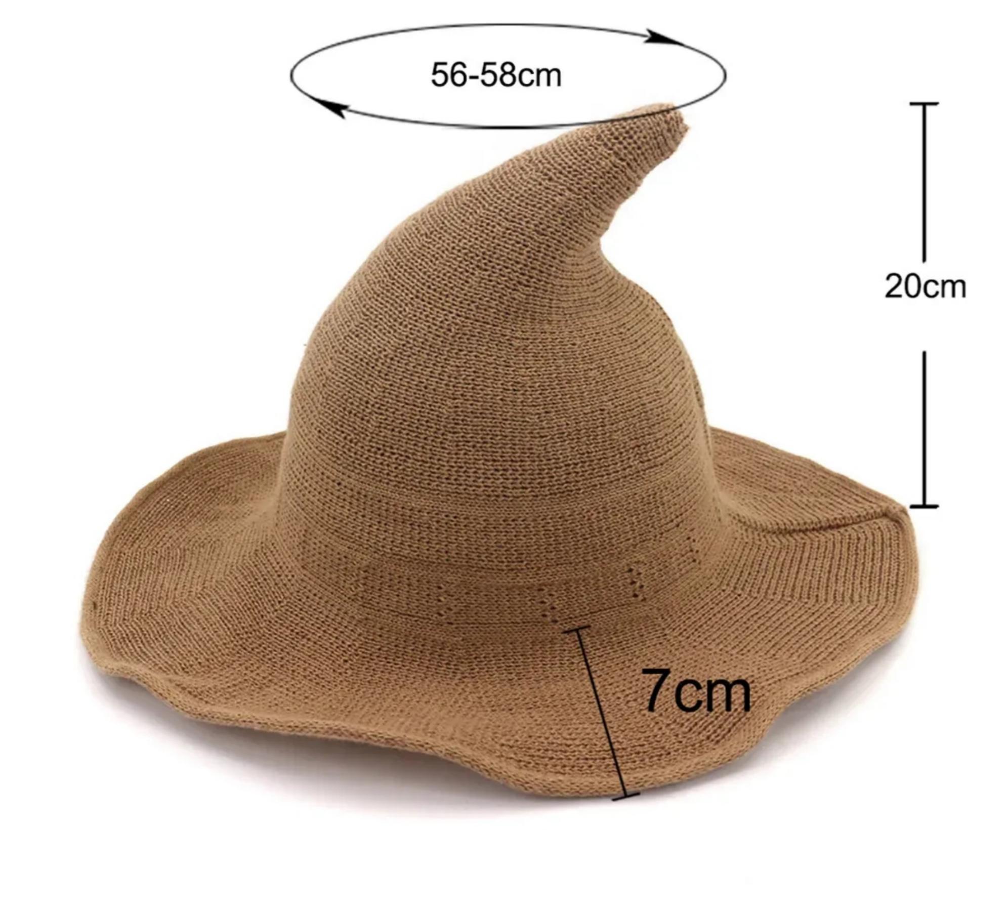 Enchanted Foldable Knit Wizard Hat For Halloween Costumes - Image 2