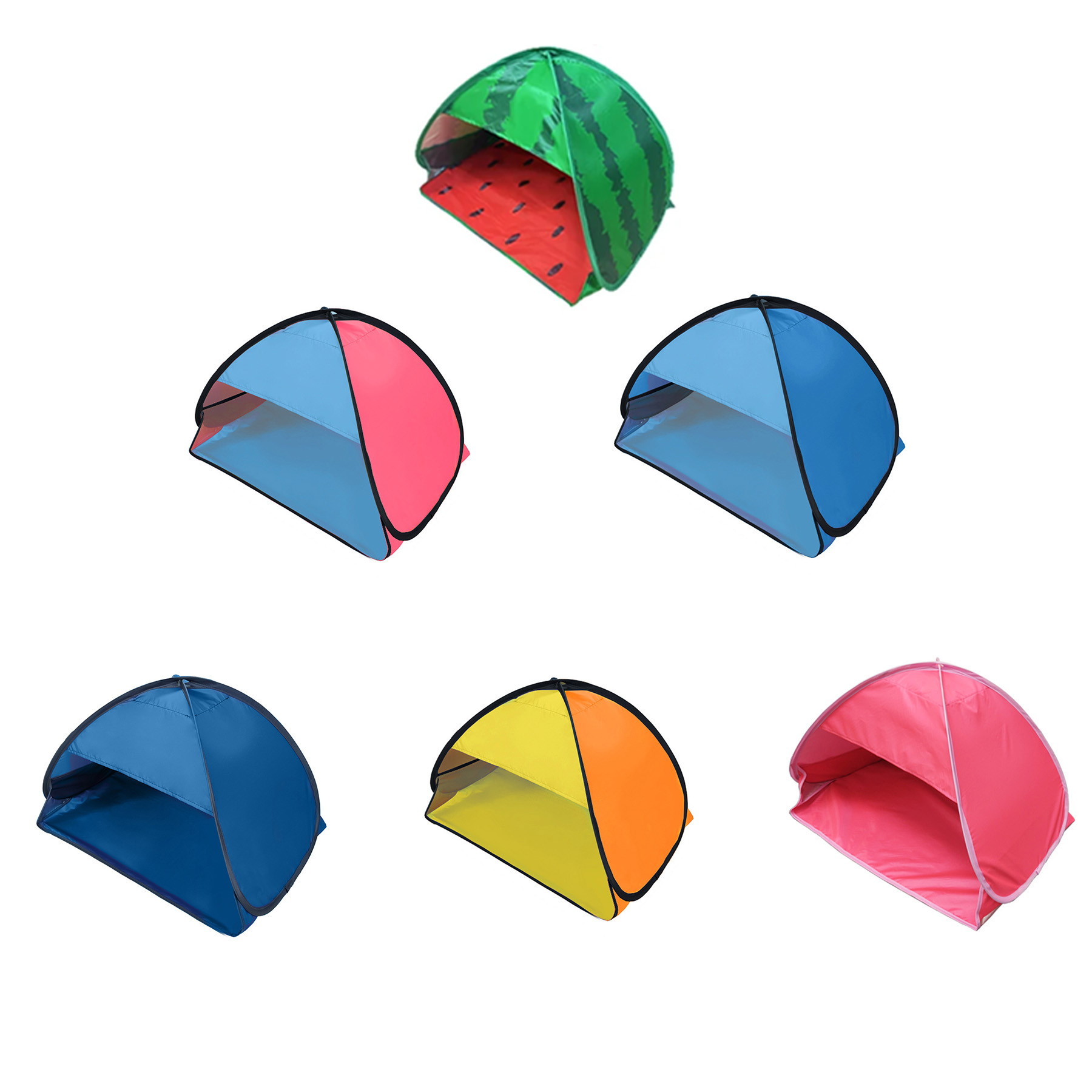18" Pop-Up Sun Shade Mini Tent with UV Protection & Storage Pockets - Image 3