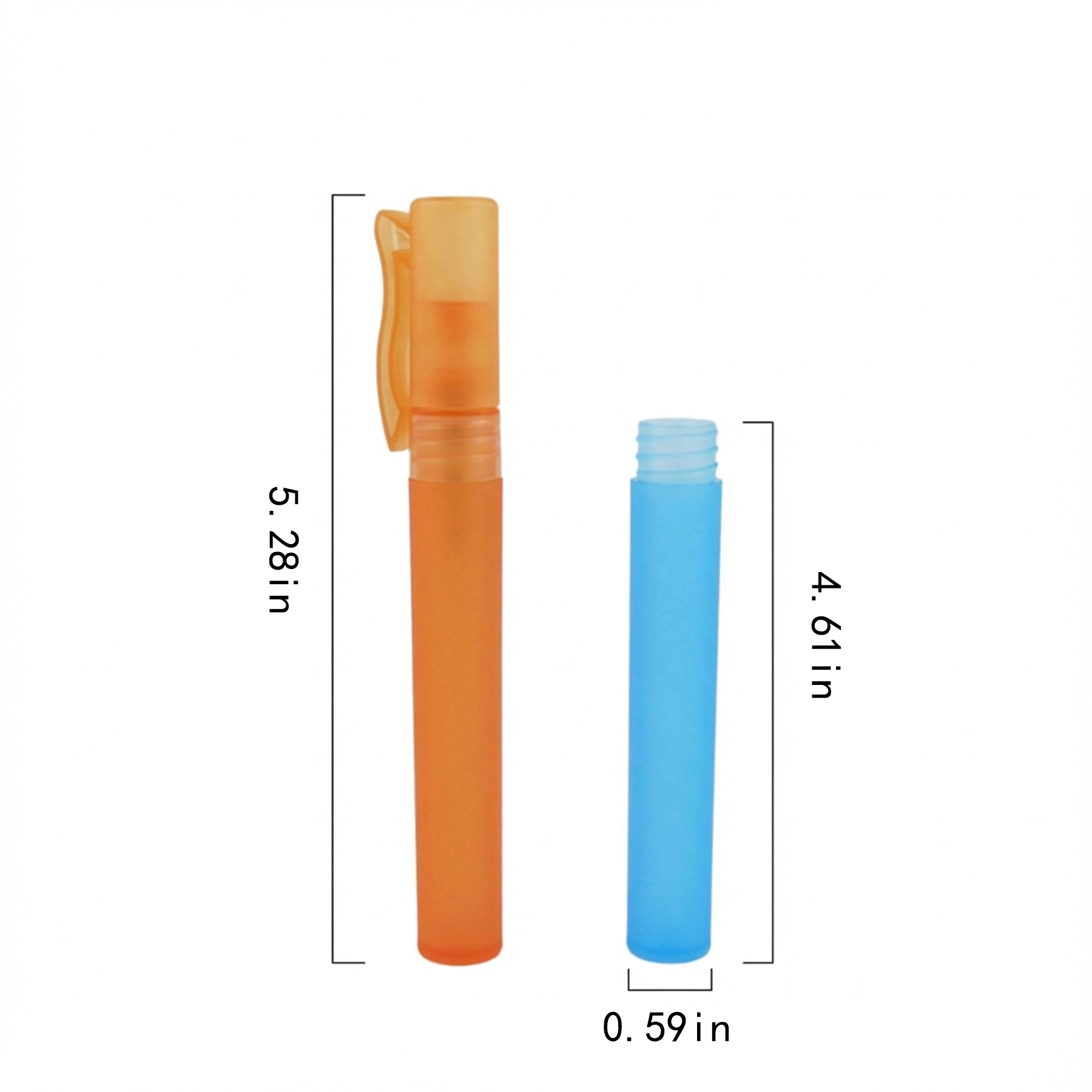 Portable 10ml Refillable Frosted Spray Pen with Pocket Clip - Image 2