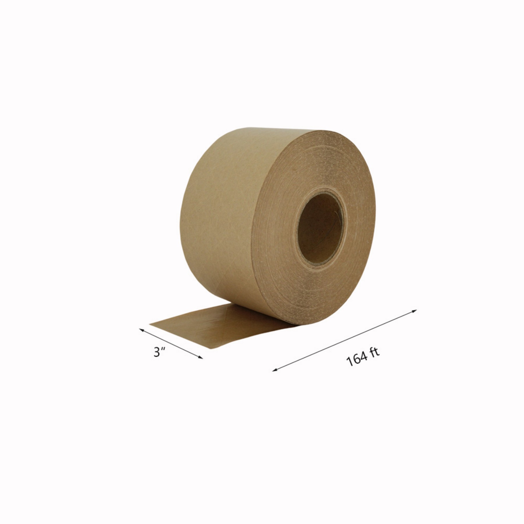 3 Inch X 164 Ft Reinforced Water Activated Kraft Tape Roll - Image 2