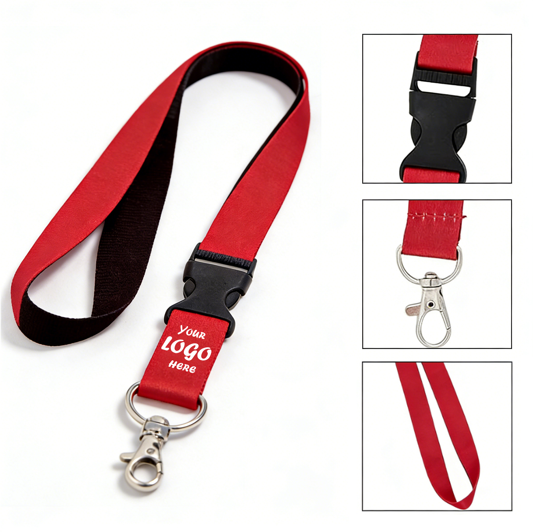 1" Braided NFC Sublimation Lanyard