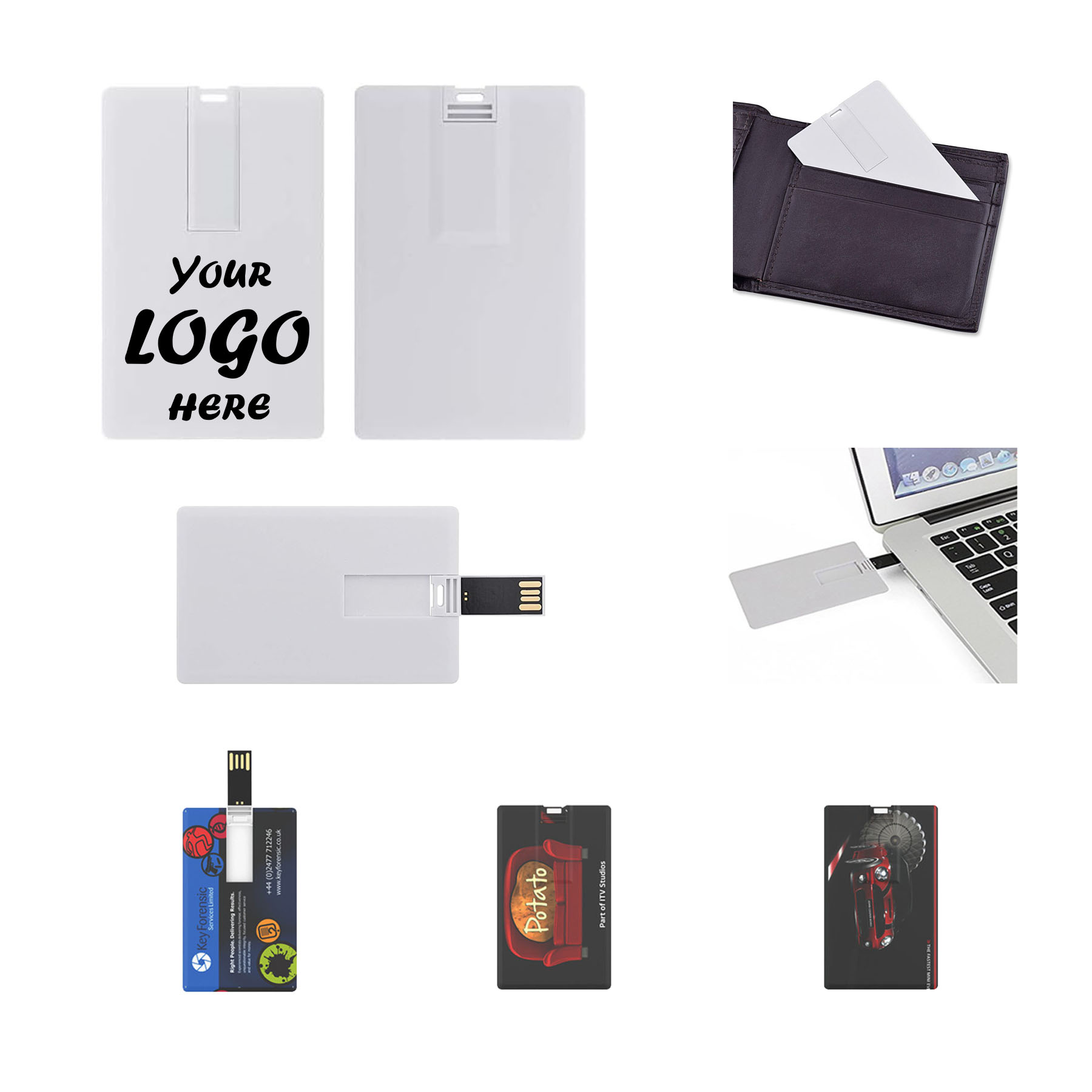 128GB Wallet-Size Credit Card USB Flash Drive