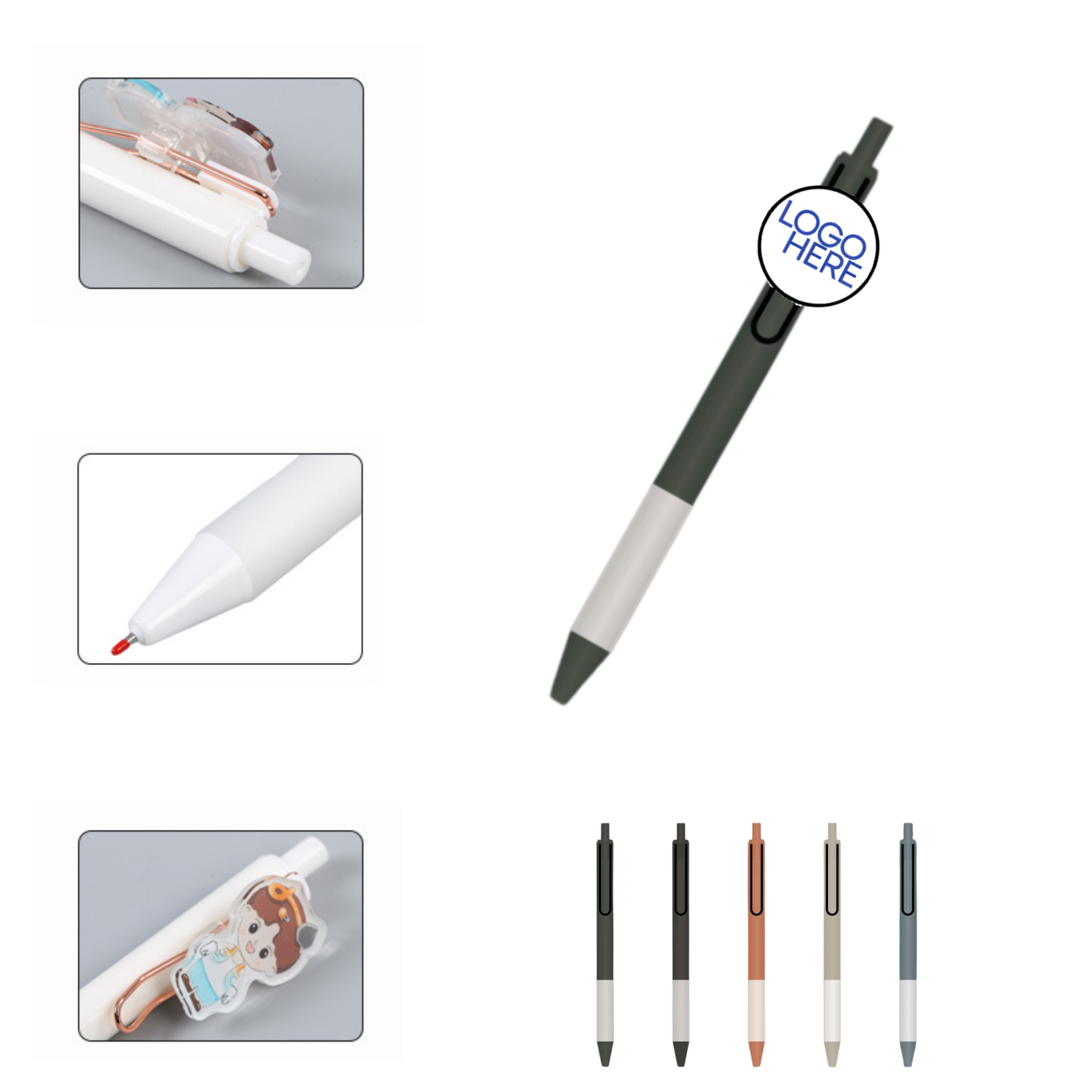 Acrylic Logo Patch ABS Gel Ink Pen