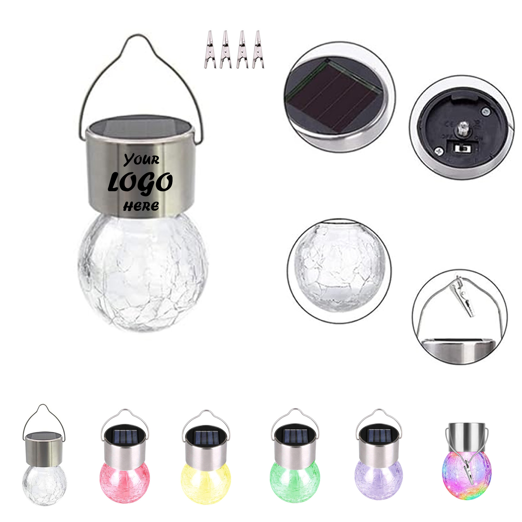 Solar Powered Outdoor Hanging Lantern Light With Auto On/Off