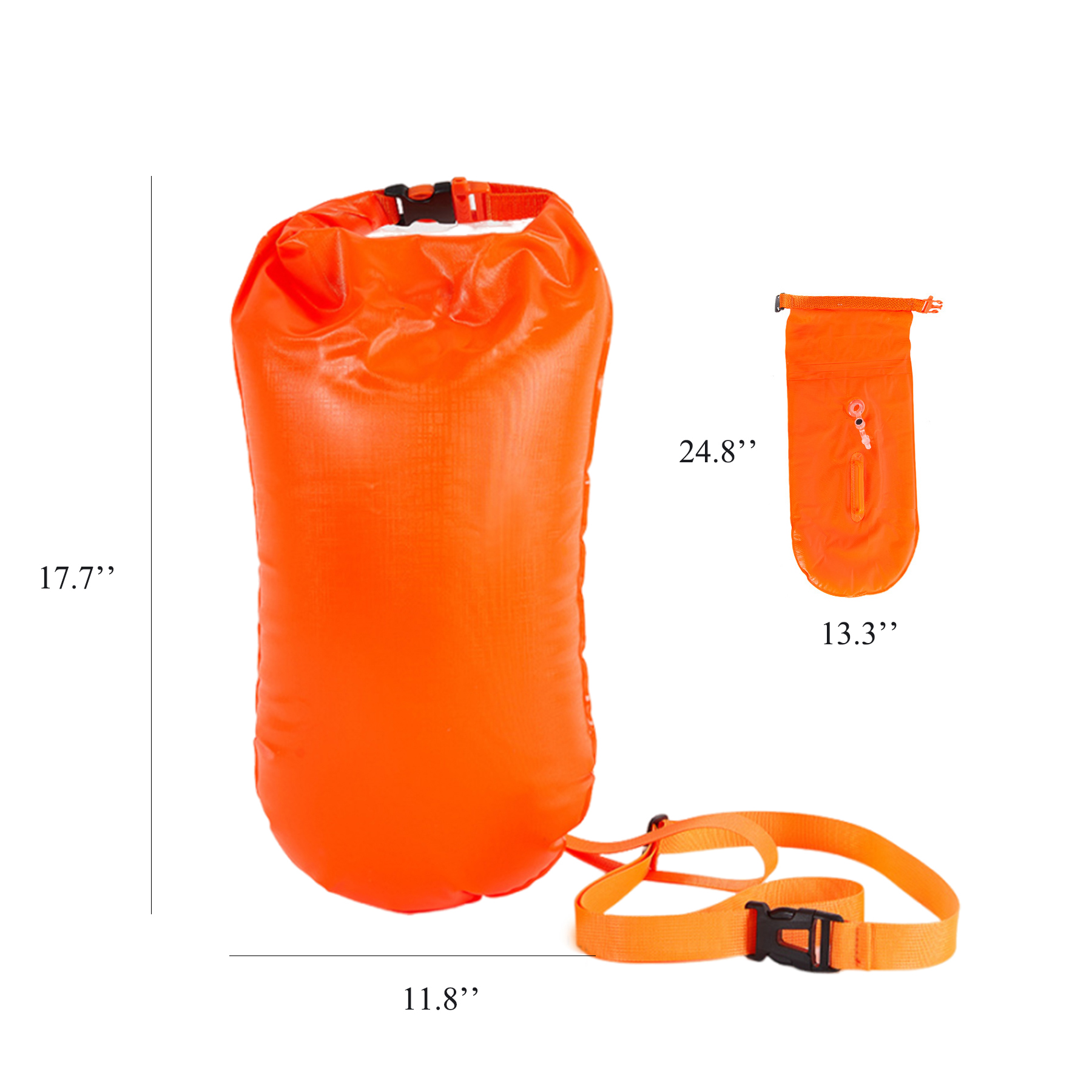 20L Waterproof Dry Bag Swim Buoy with Roll-Top Closure - Image 3