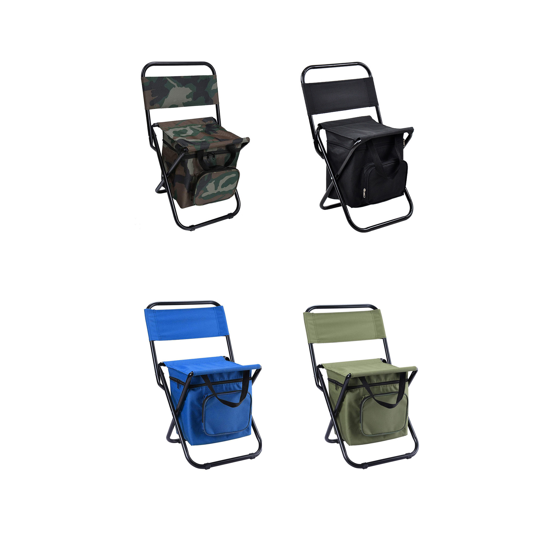 600D Oxford Folding Cooler Chair With Steel Frame - Image 3