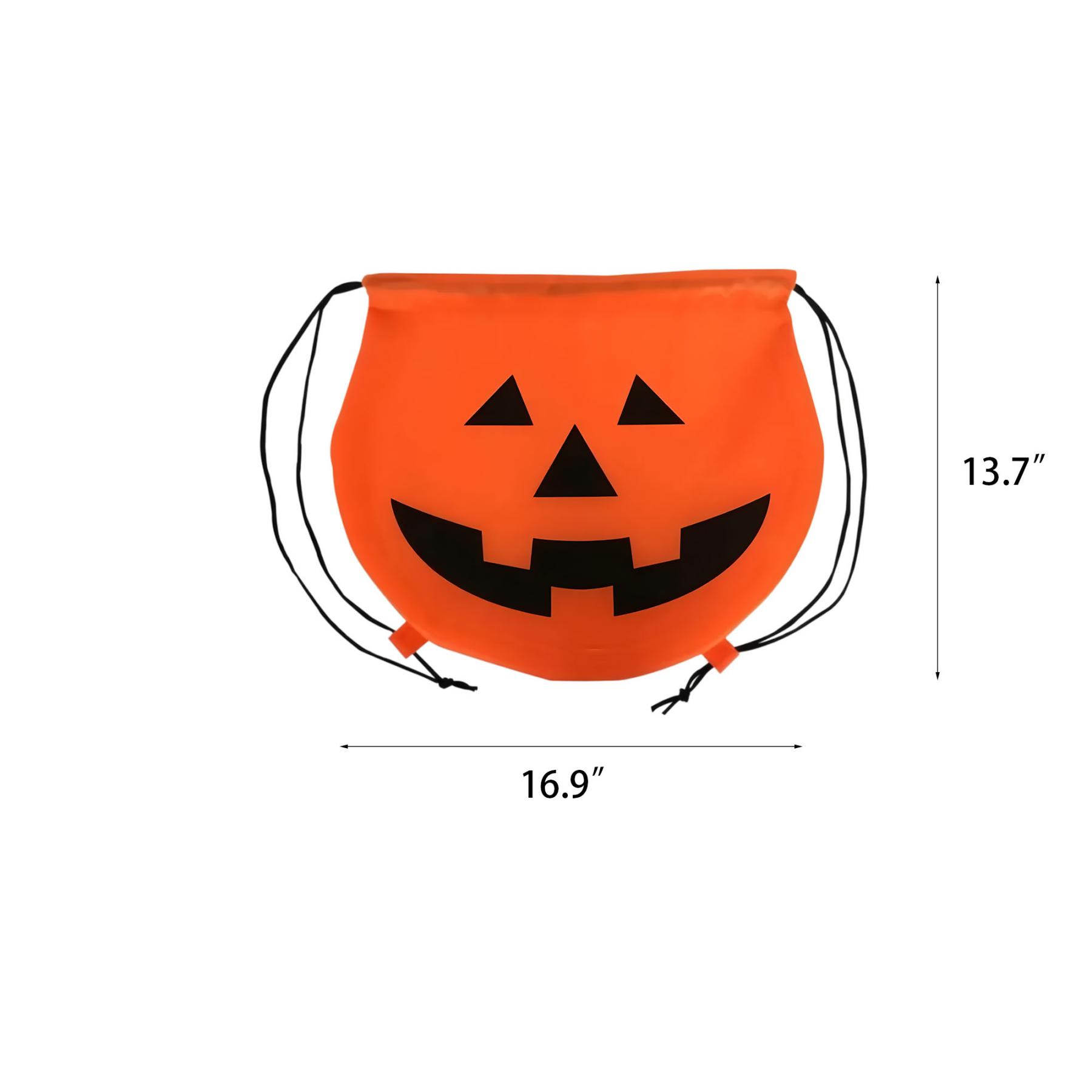 Halloween Pumpkin Drawstring Candy Bag For Trick Or Treat - Image 2