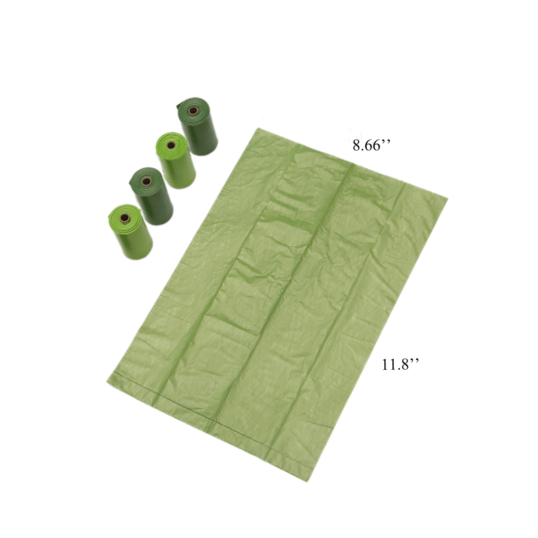 8.6 x 11.8in Biodegradable Leakproof Dog Waste Bag Rolls W/ Easy Tear - Image 2