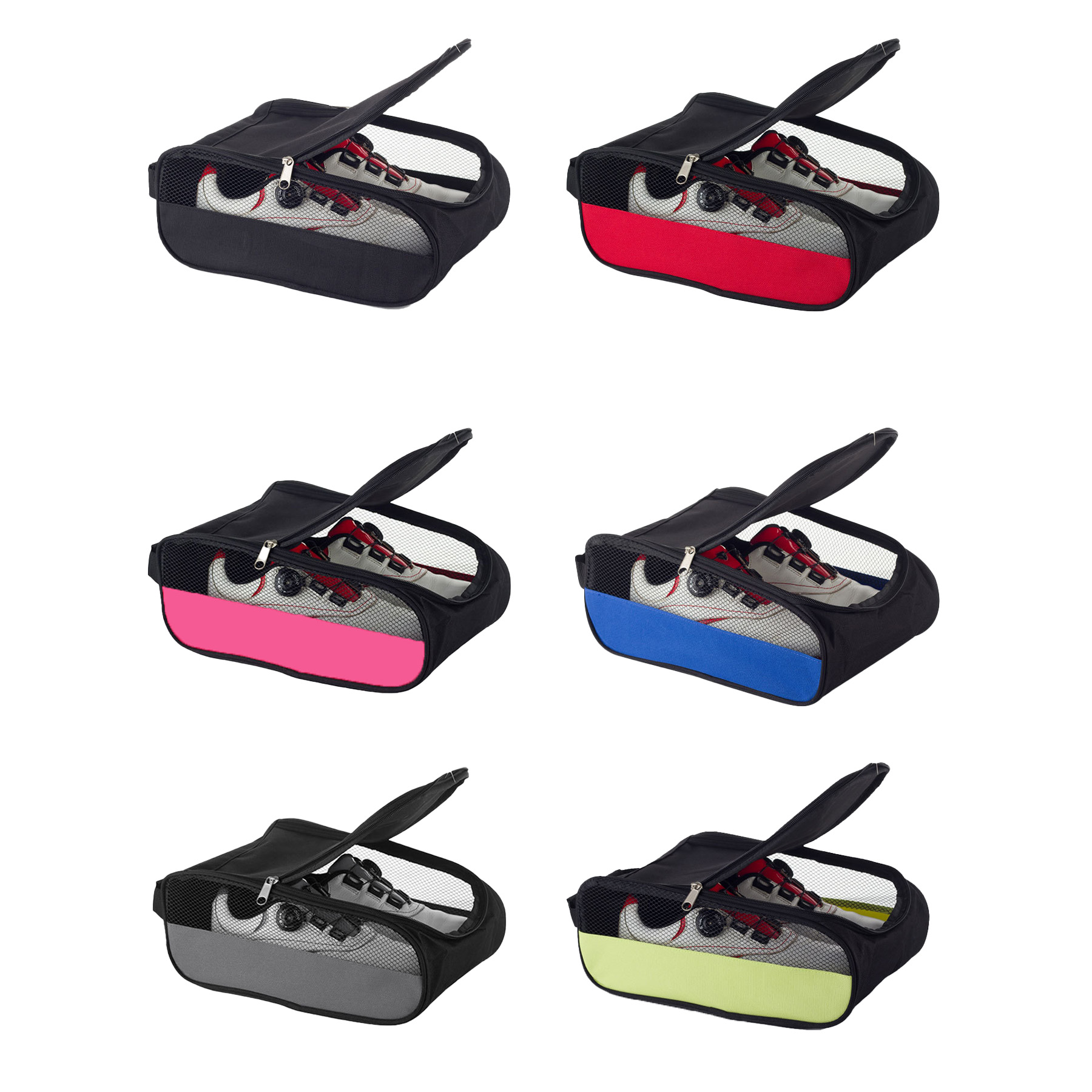 Zippered Travel Golf Shoe Bag With Carry Handle - Image 3