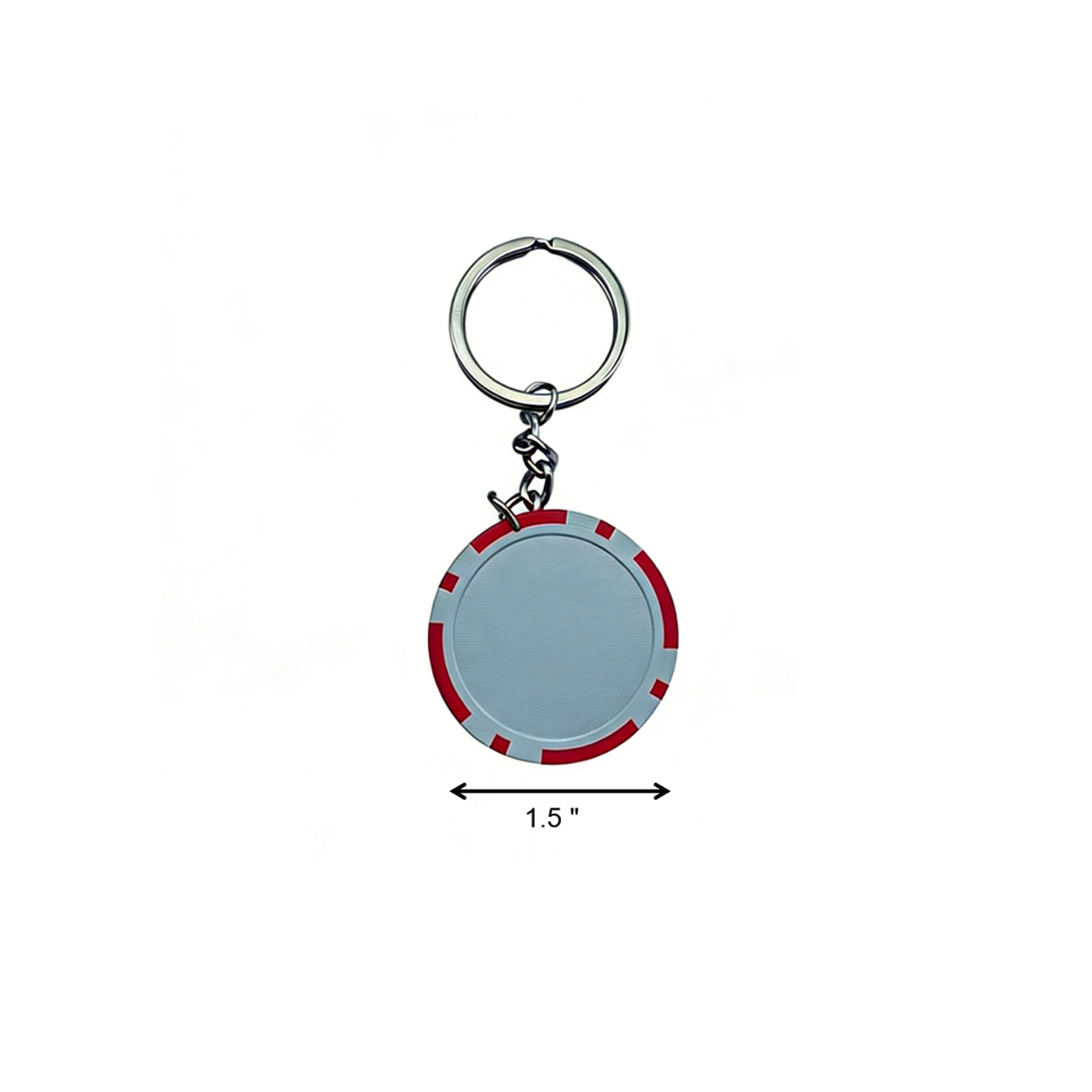 Poker Chip Keychain With Metal Core - Image 2