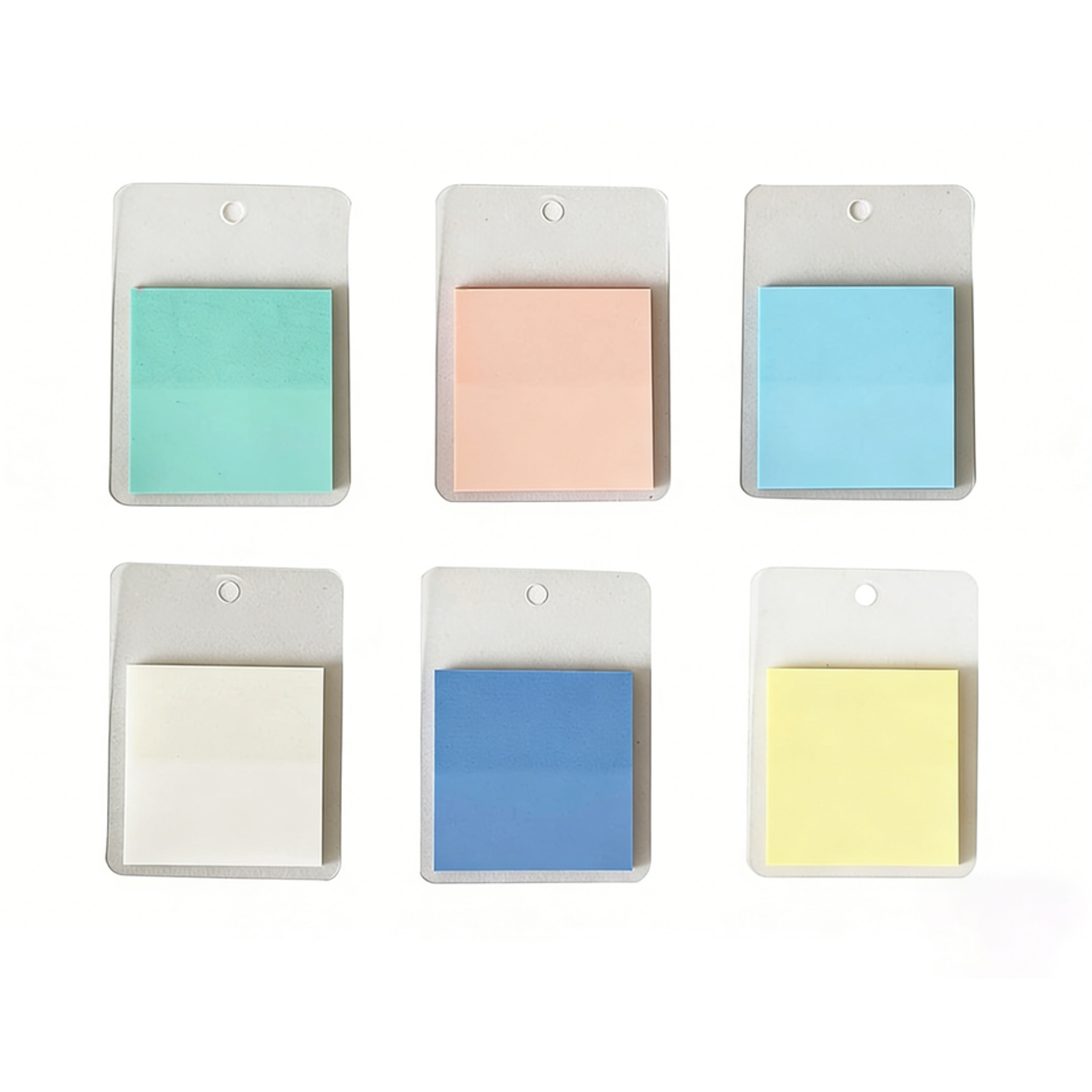 Pastel 2x2 Sticky Notes Memo Pad Set With Hang Tab - Image 3