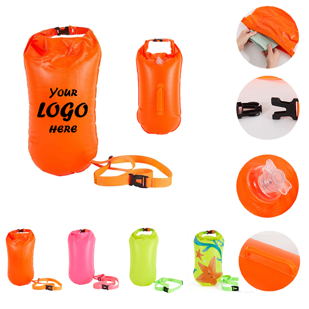 20L Waterproof Dry Bag Swim Buoy with Roll-Top Closure - Image 2