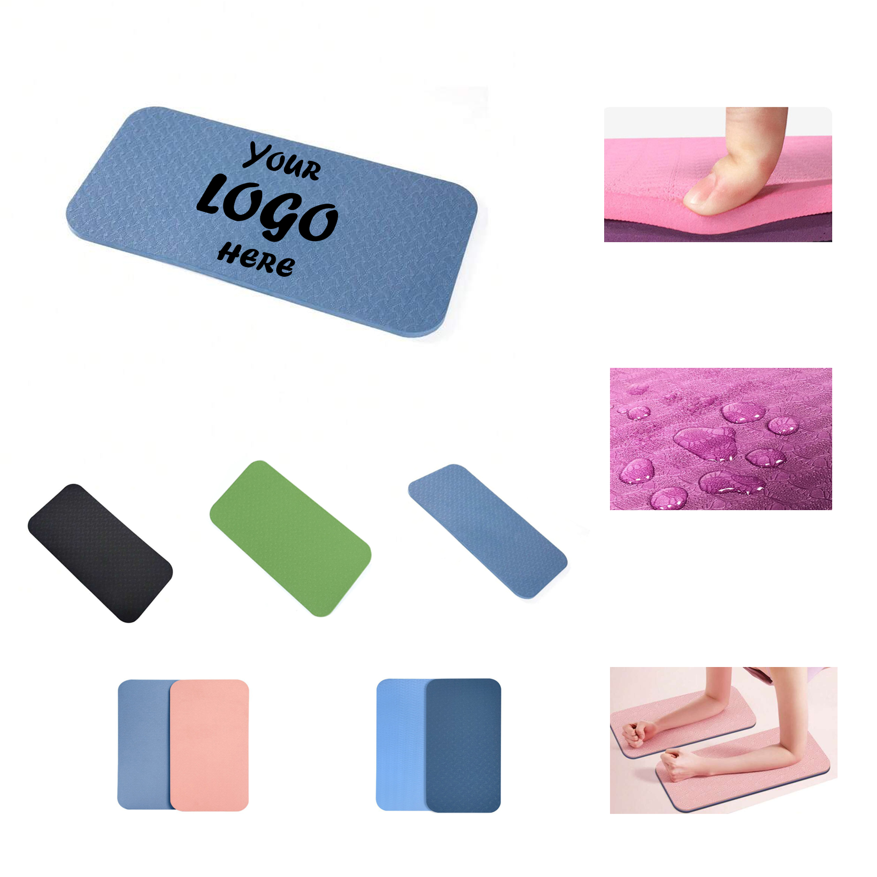 Non Slip TPE Plank Exercise Mat For Core Training