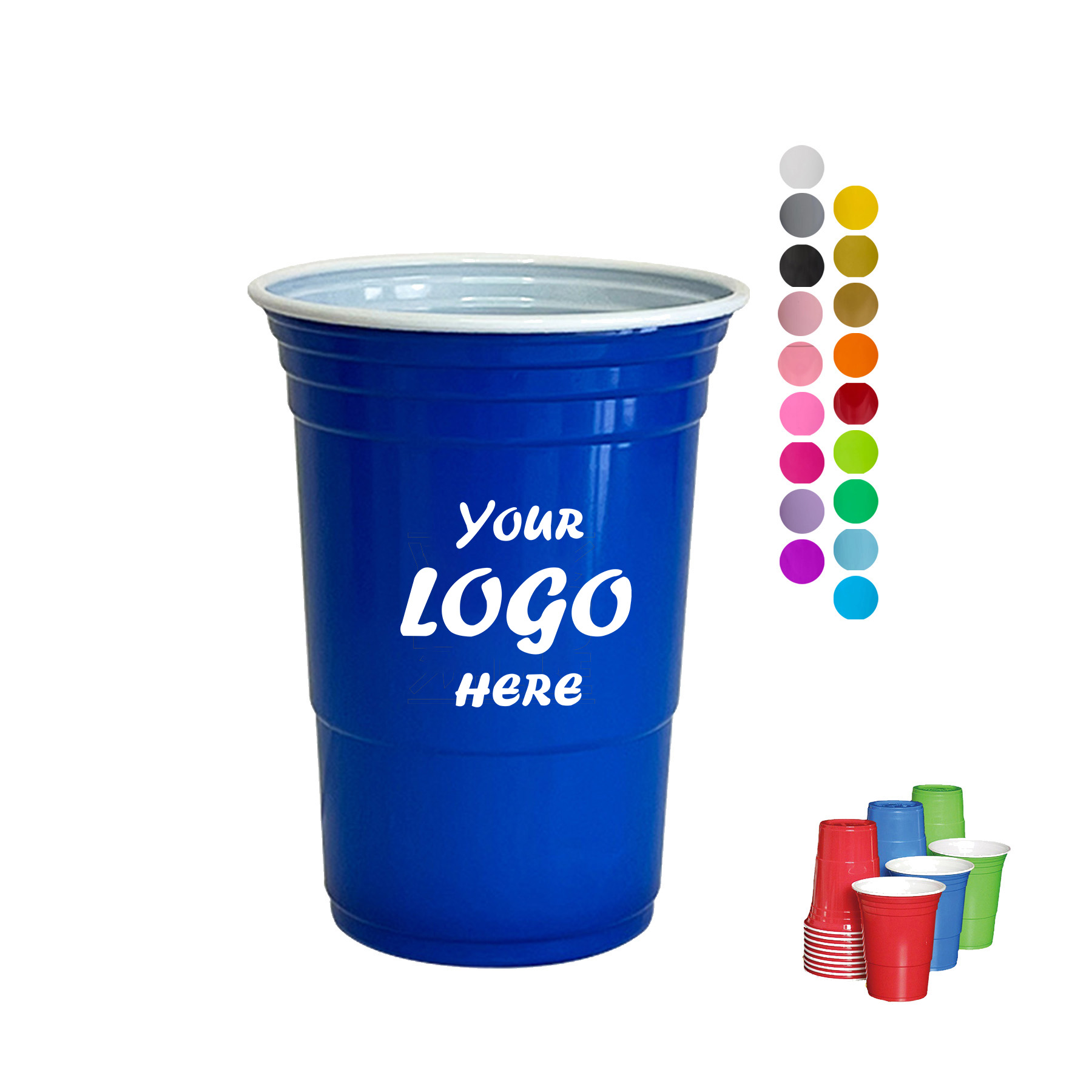 16 oz Disposable BPA-Free Plastic Party Cups
